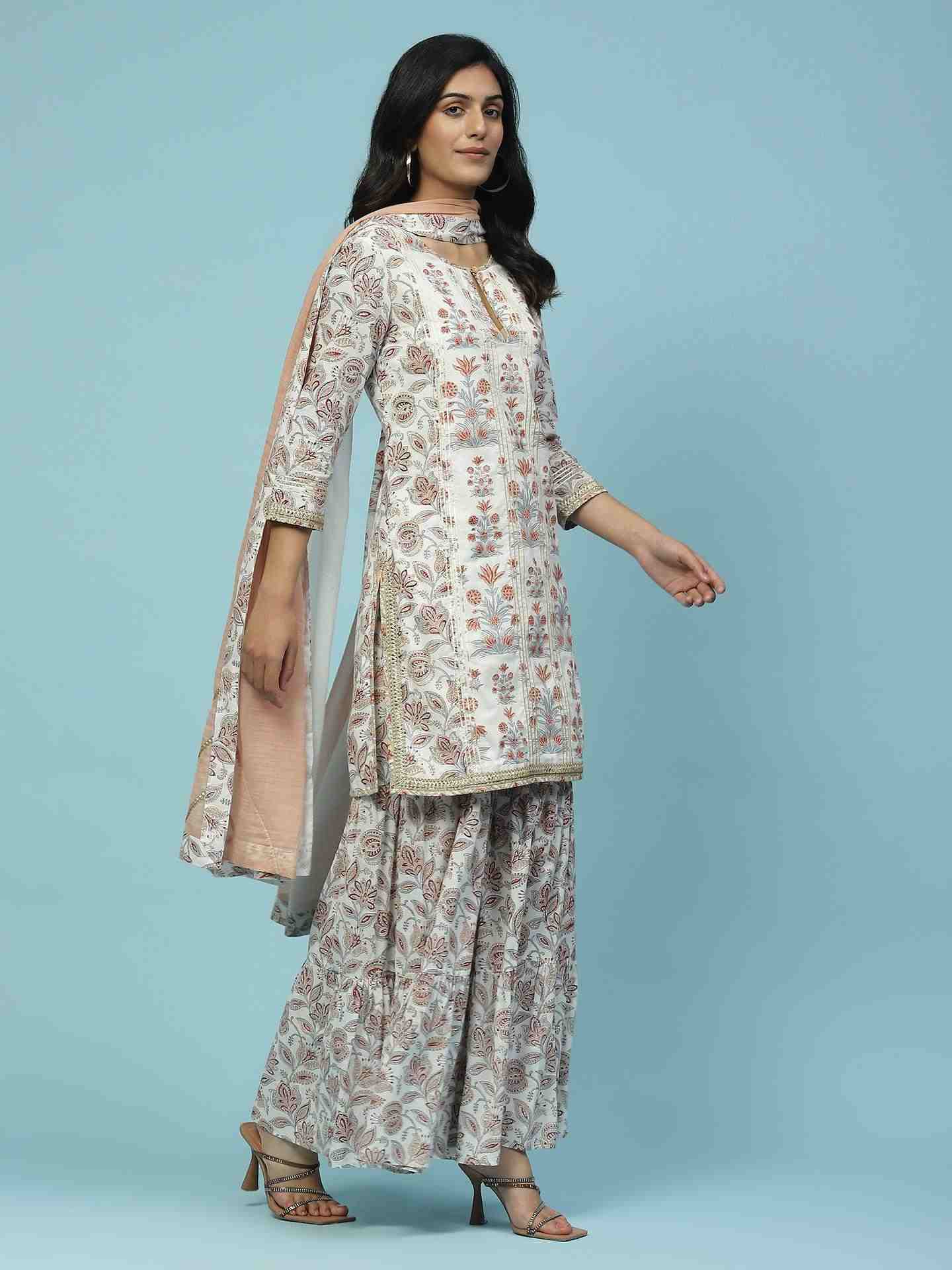 Off White Analiya Sharara Suit