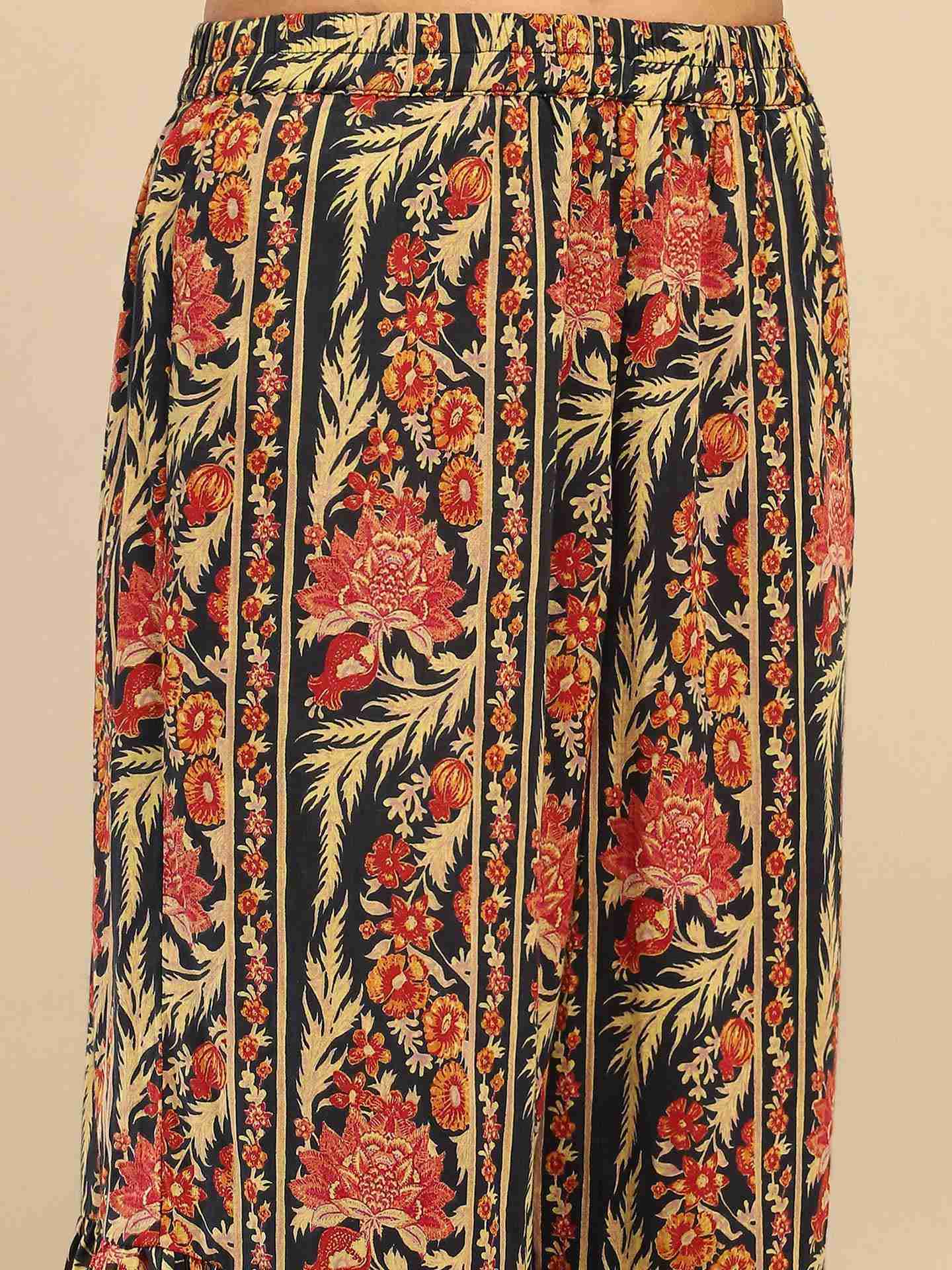 Black Nur Sharara Suit Set