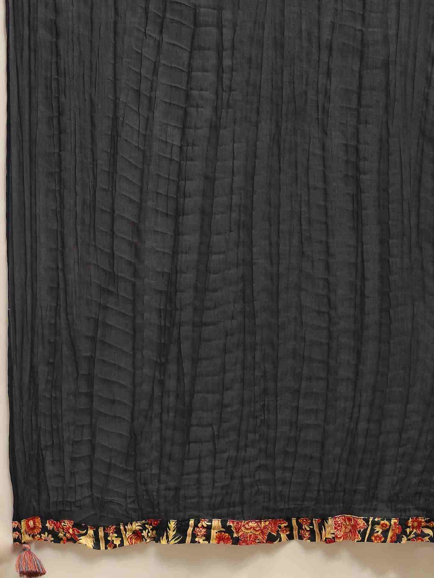 Black Nur Sharara Suit Set