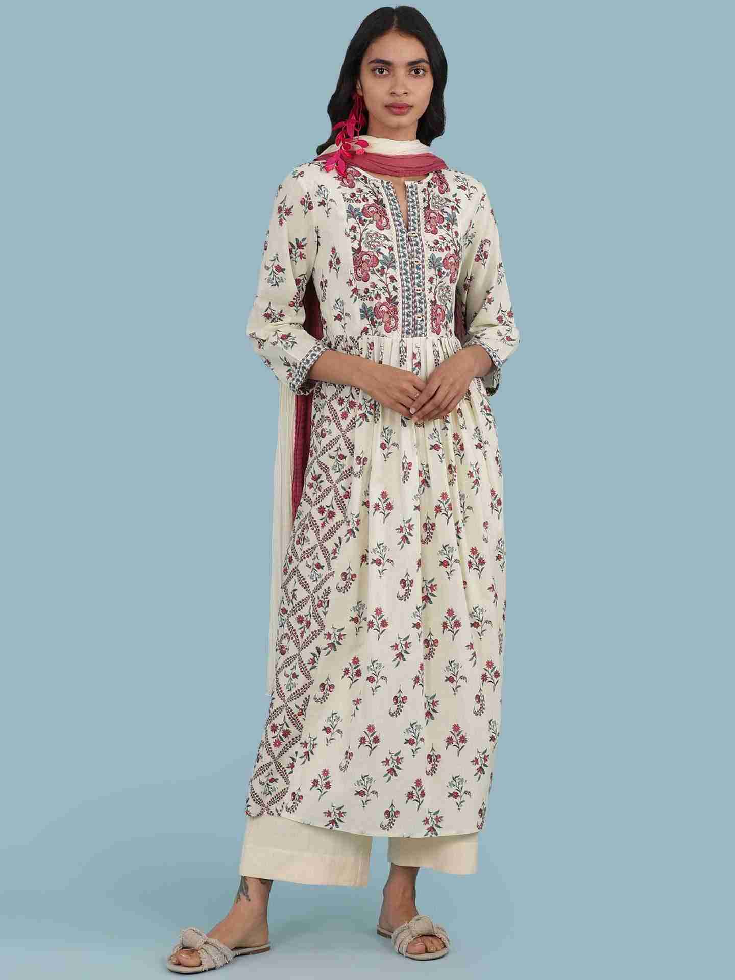 Ecru Amoli Suit Set
