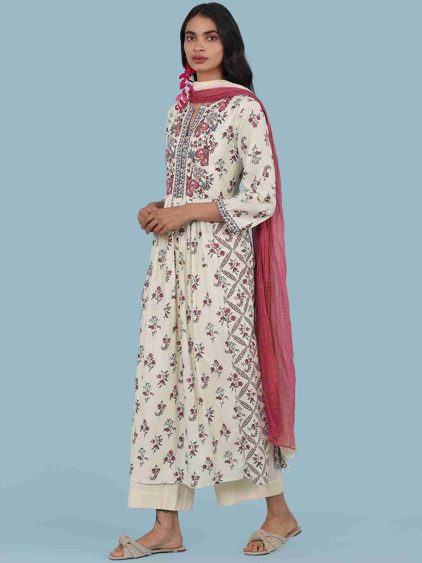 Ecru Amoli Suit Set