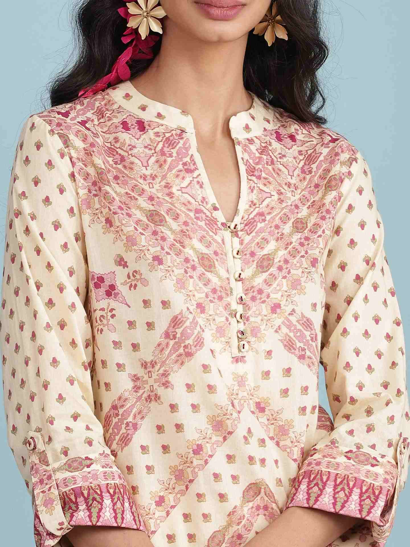 Ecru Karya Suit Set