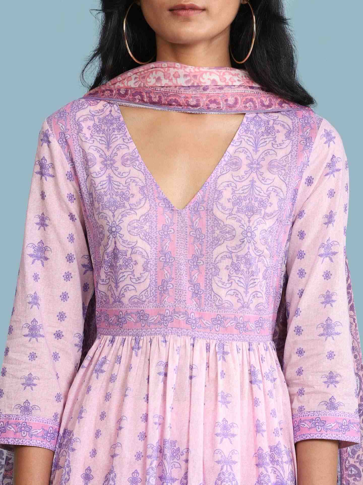Lavender Tarini Print Suit Set