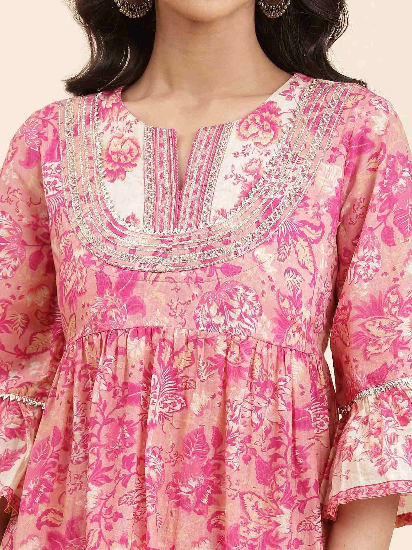 Pink Jalashay Sharara Suit