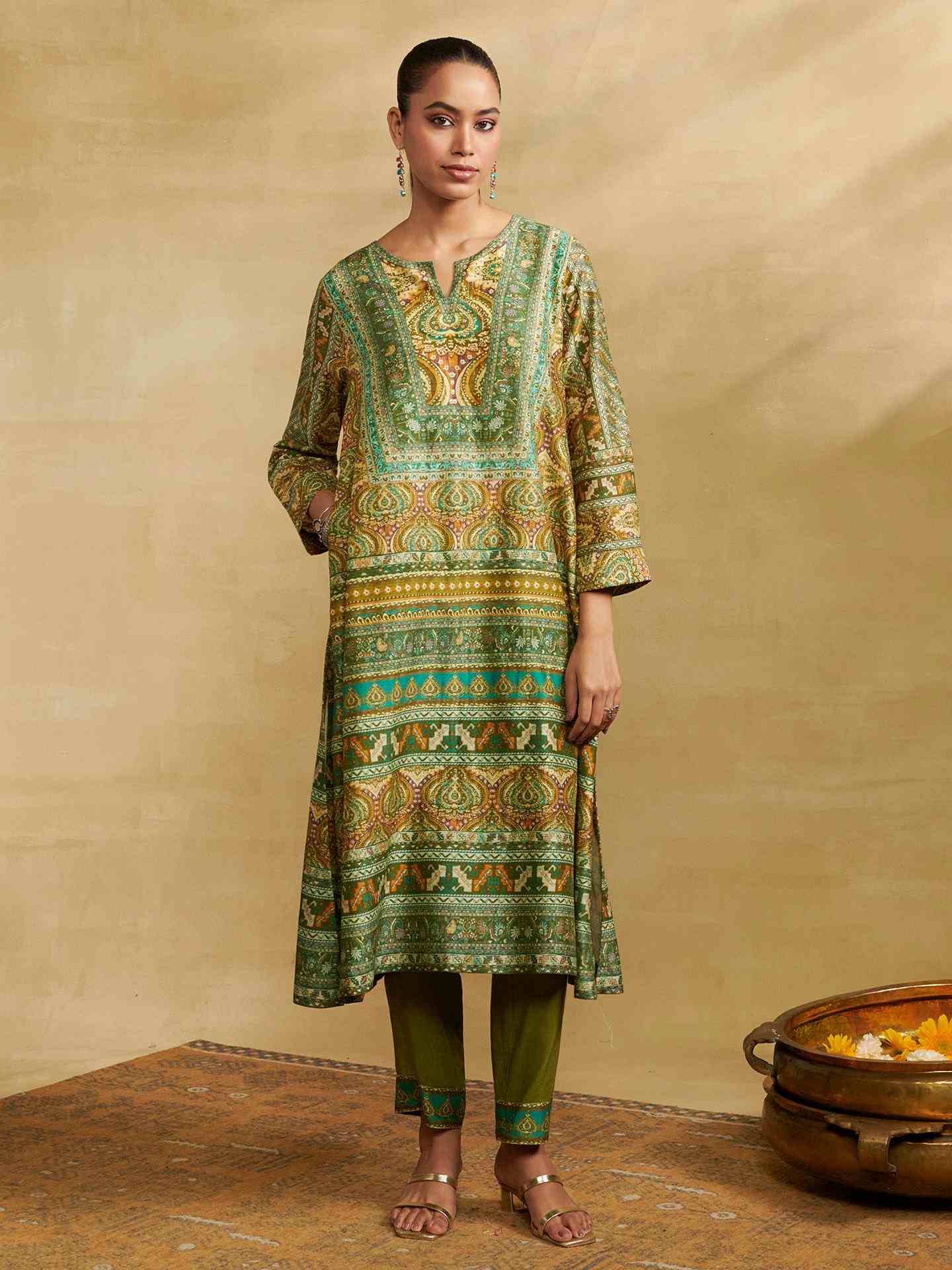 Green Wanderlust Suit Set