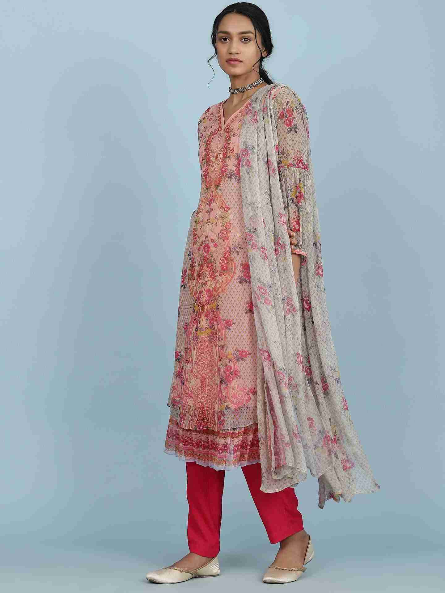 Pink Malhar Suit Set