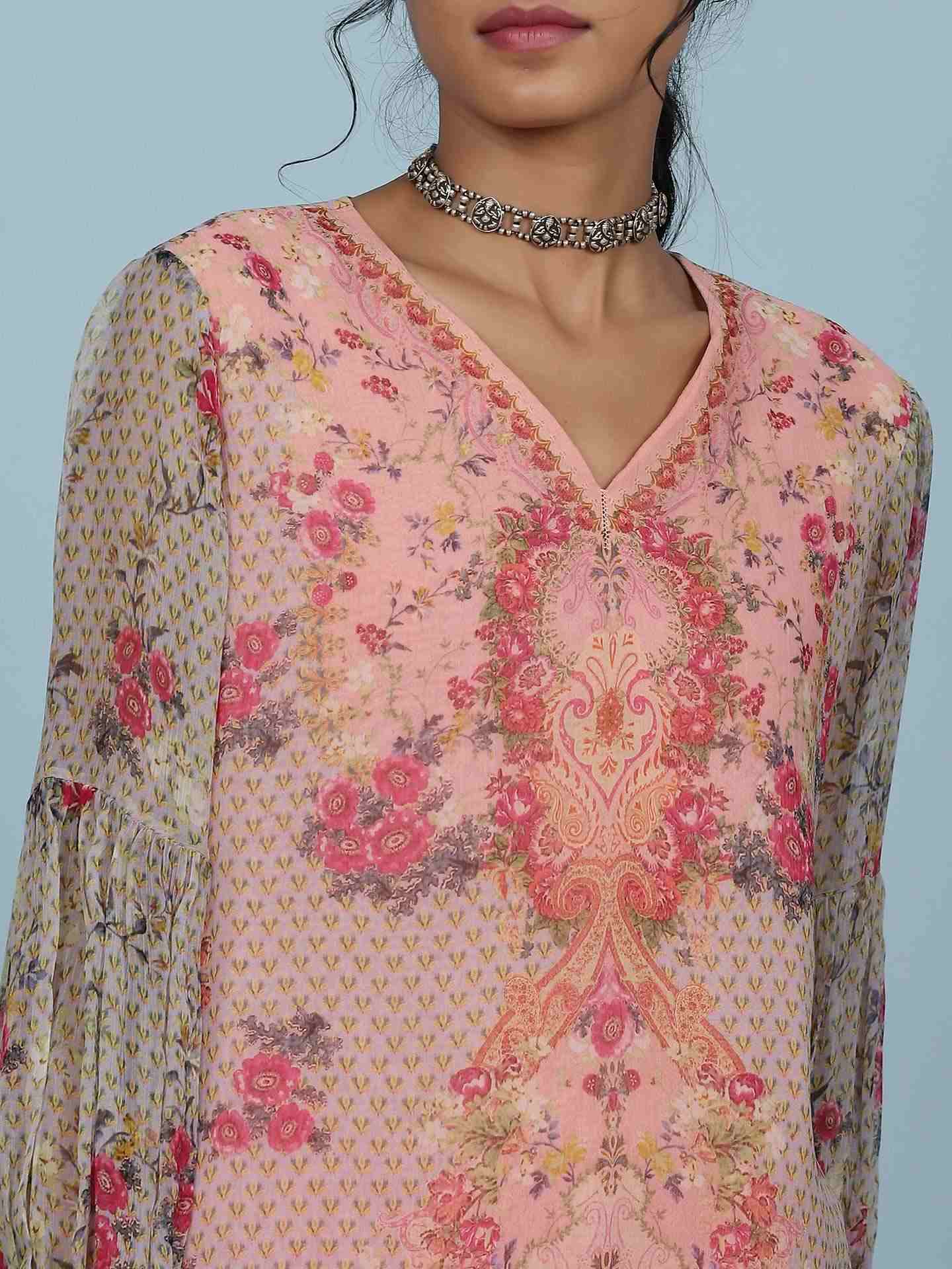 Pink Malhar Suit Set
