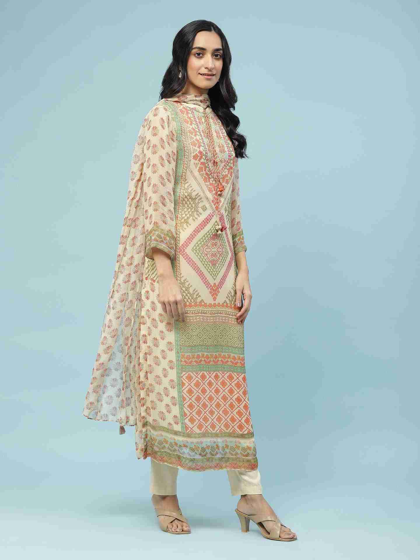 Beige Neeyati Suit Set