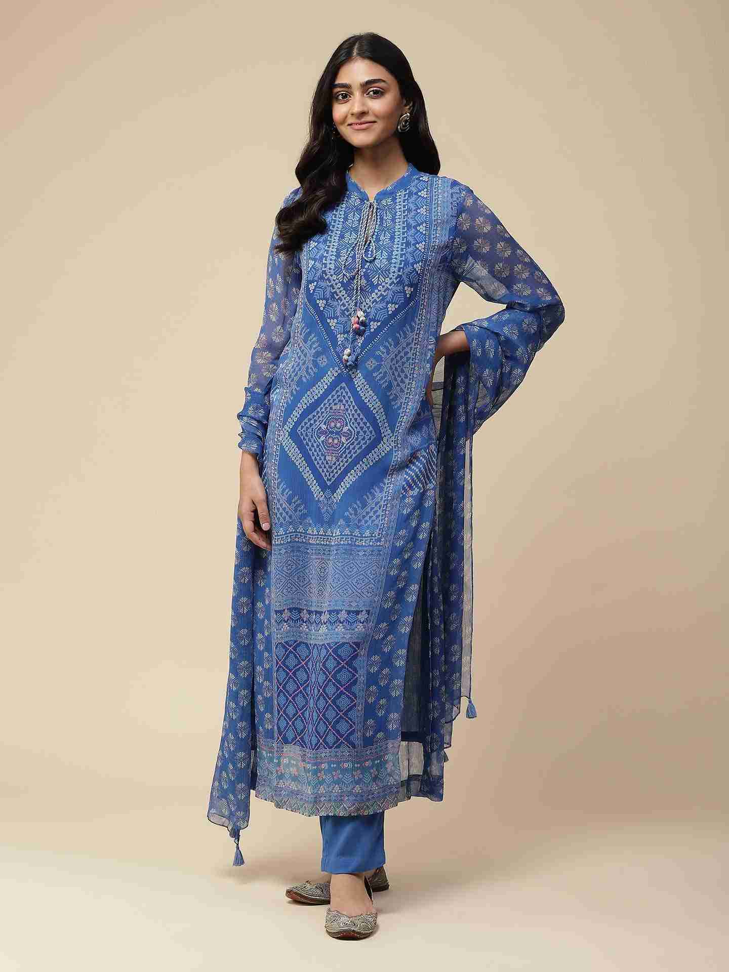 Blue Neeyati Suit Set