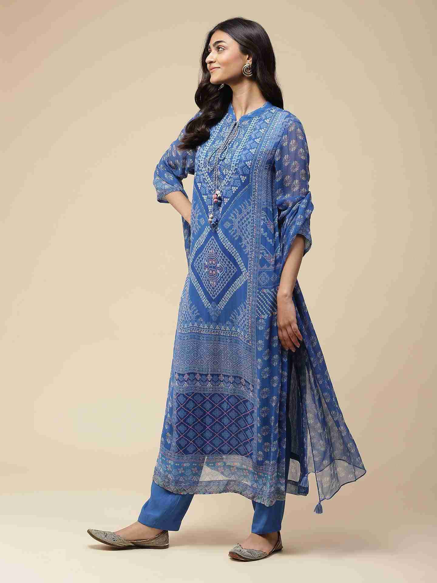 Blue Neeyati Suit Set