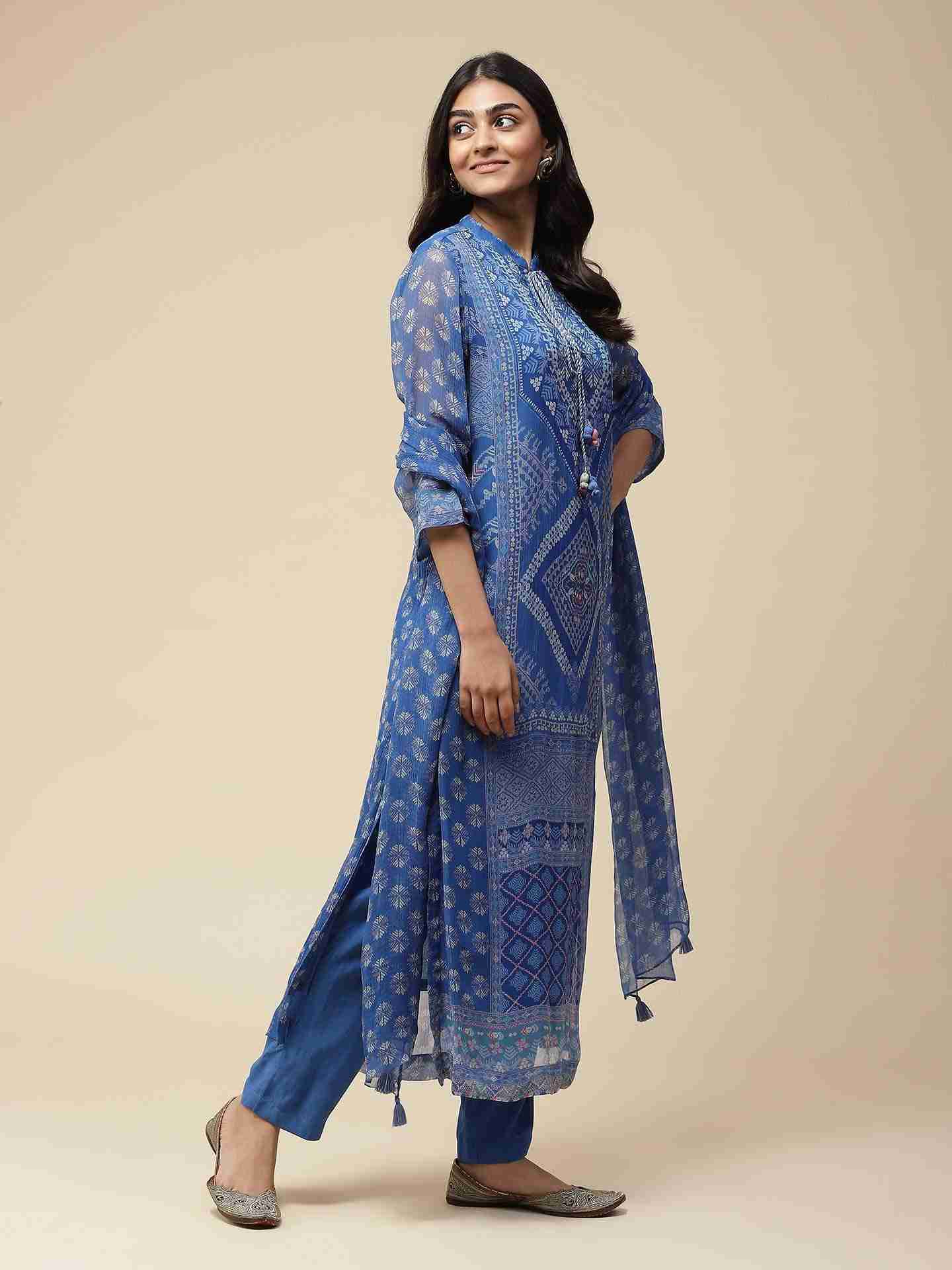 Blue Neeyati Suit Set