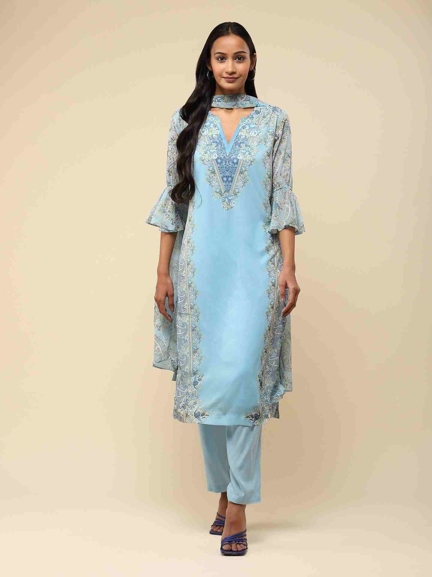 Blue Nazneen Suit Set