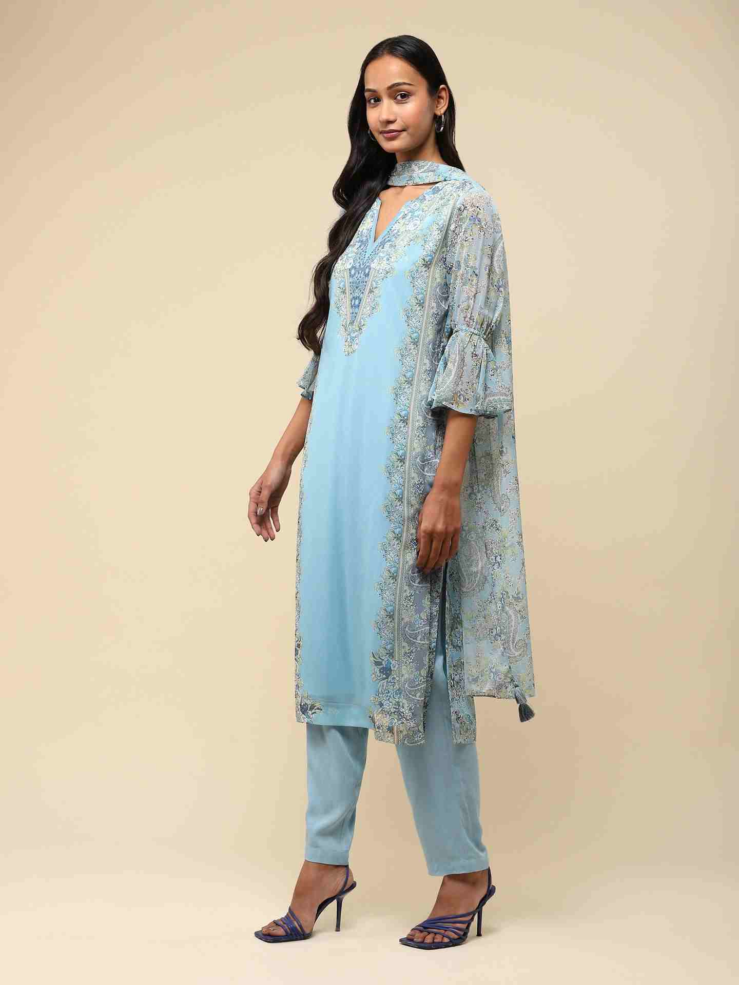 Blue Nazneen Suit Set