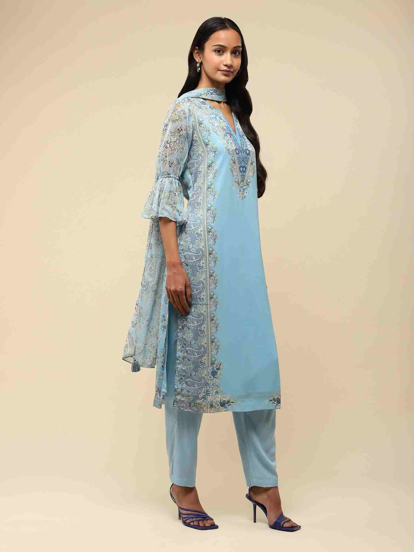 Blue Nazneen Suit Set