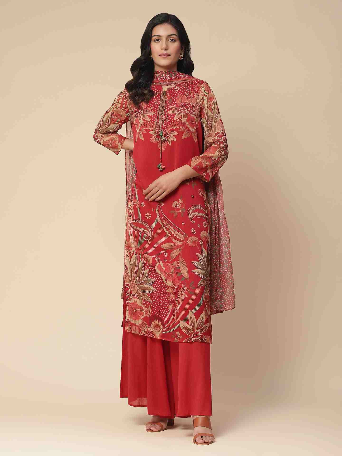 Orange Vaasvi Suit Set