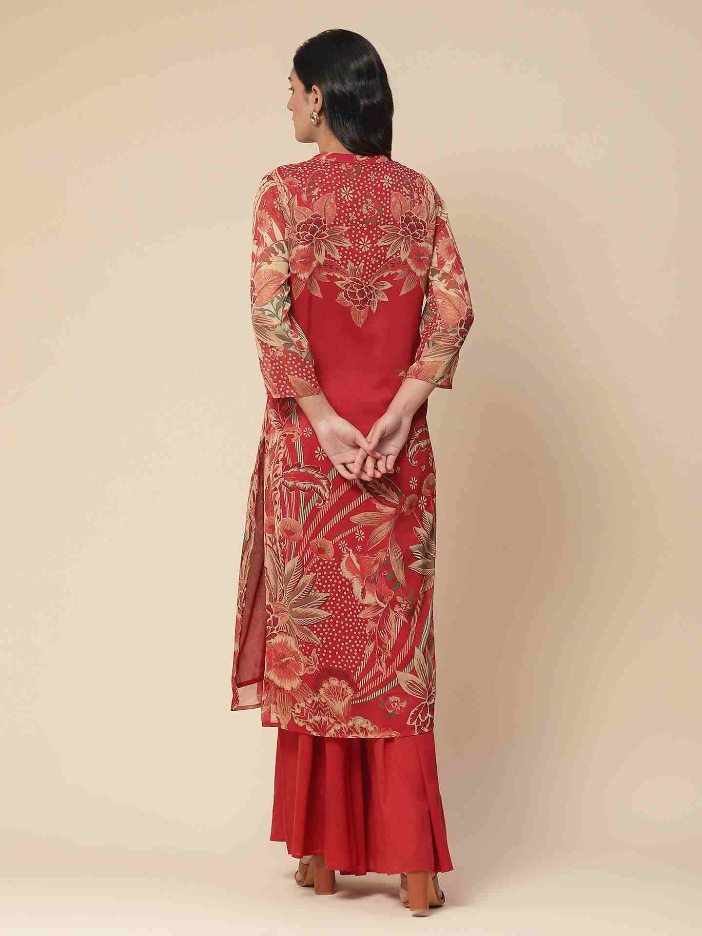 Orange Vaasvi Suit Set