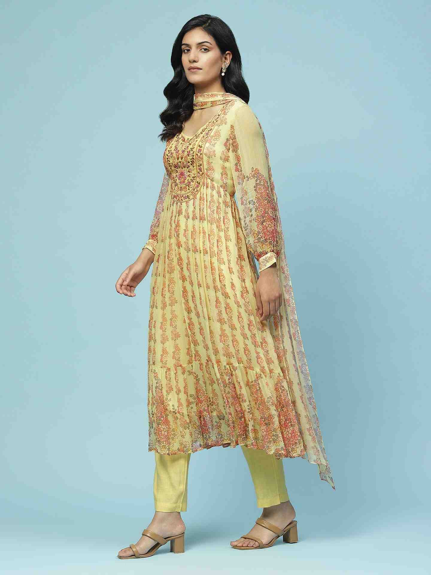 Yellow Aarya Anarkali Suit