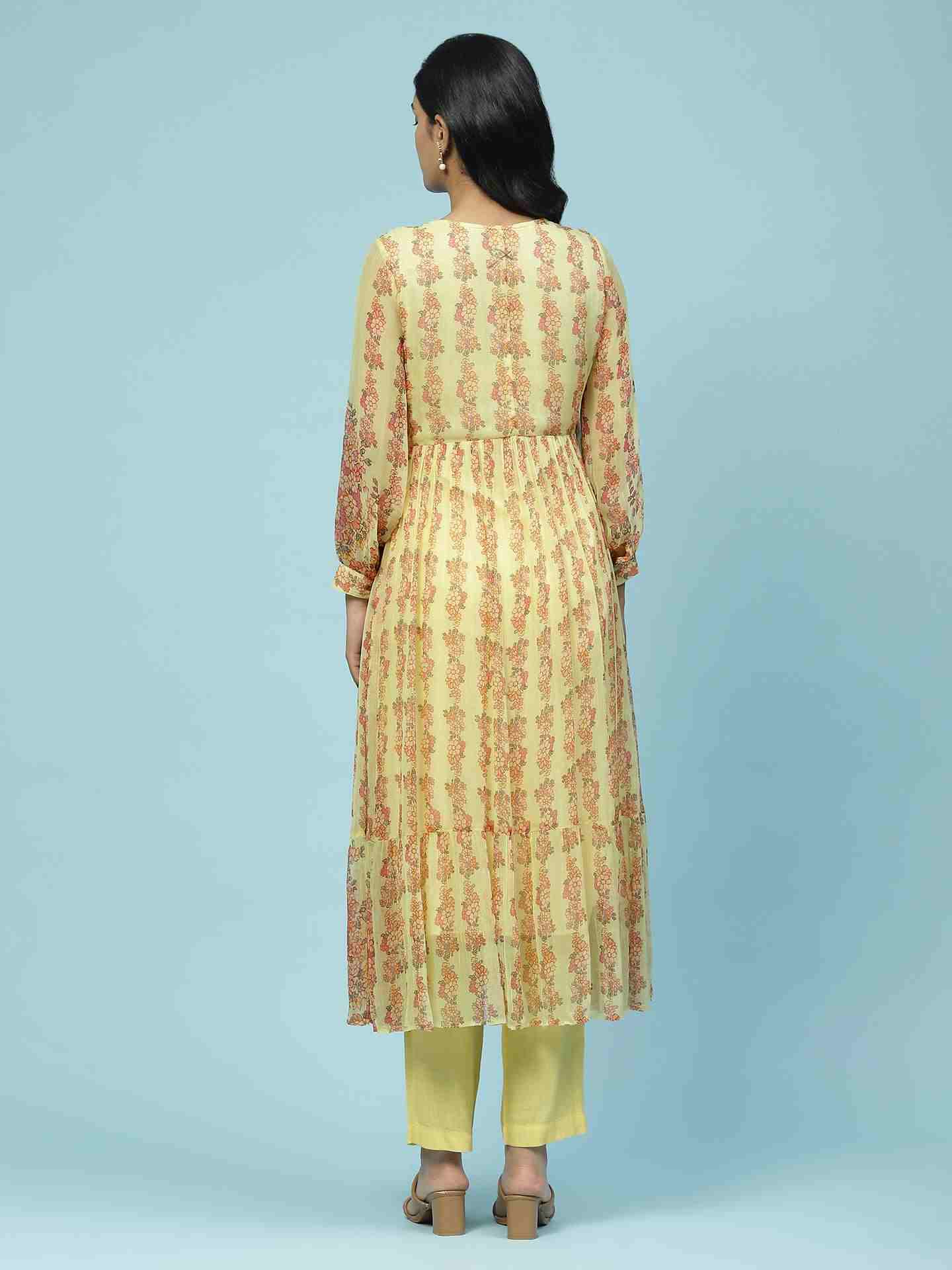 Yellow Aarya Anarkali Suit