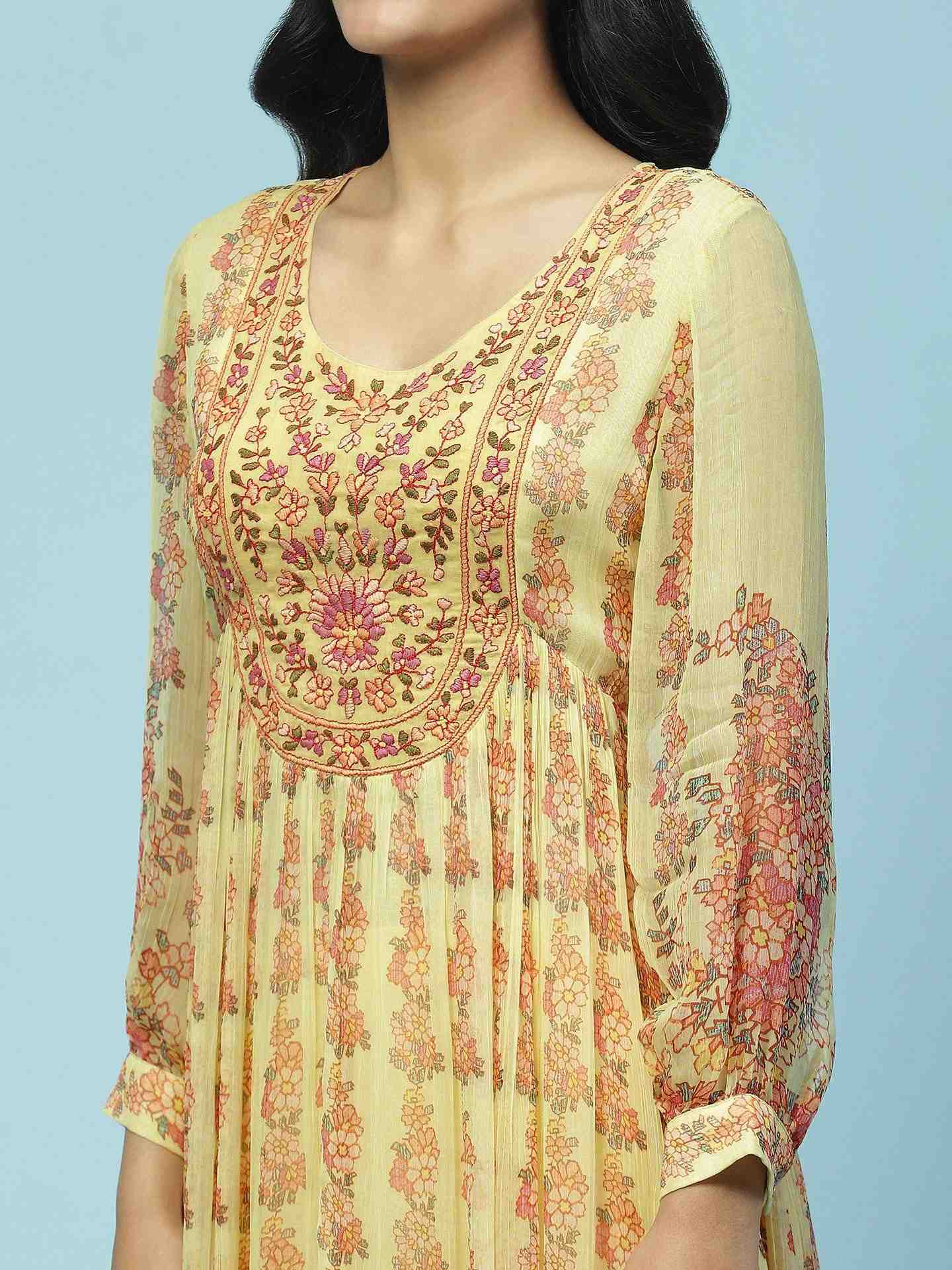Yellow Aarya Anarkali Suit