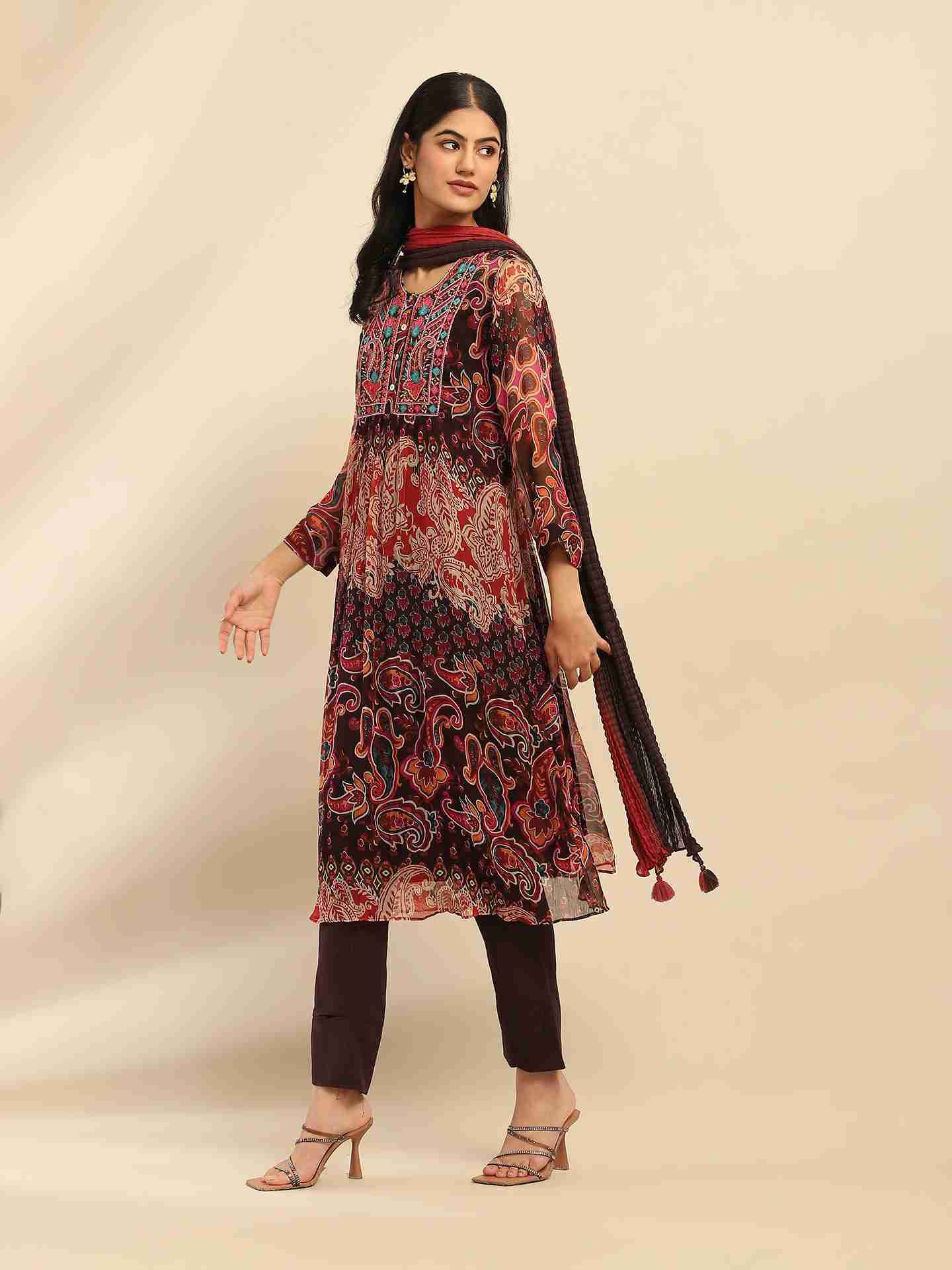 Black Cashmere Suit Set