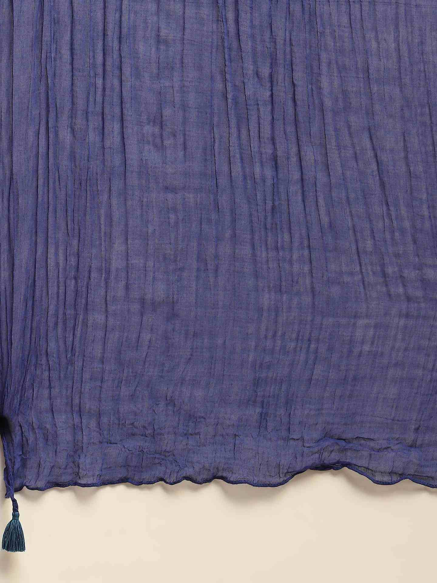 Denim Blue Cashmere Suit Set