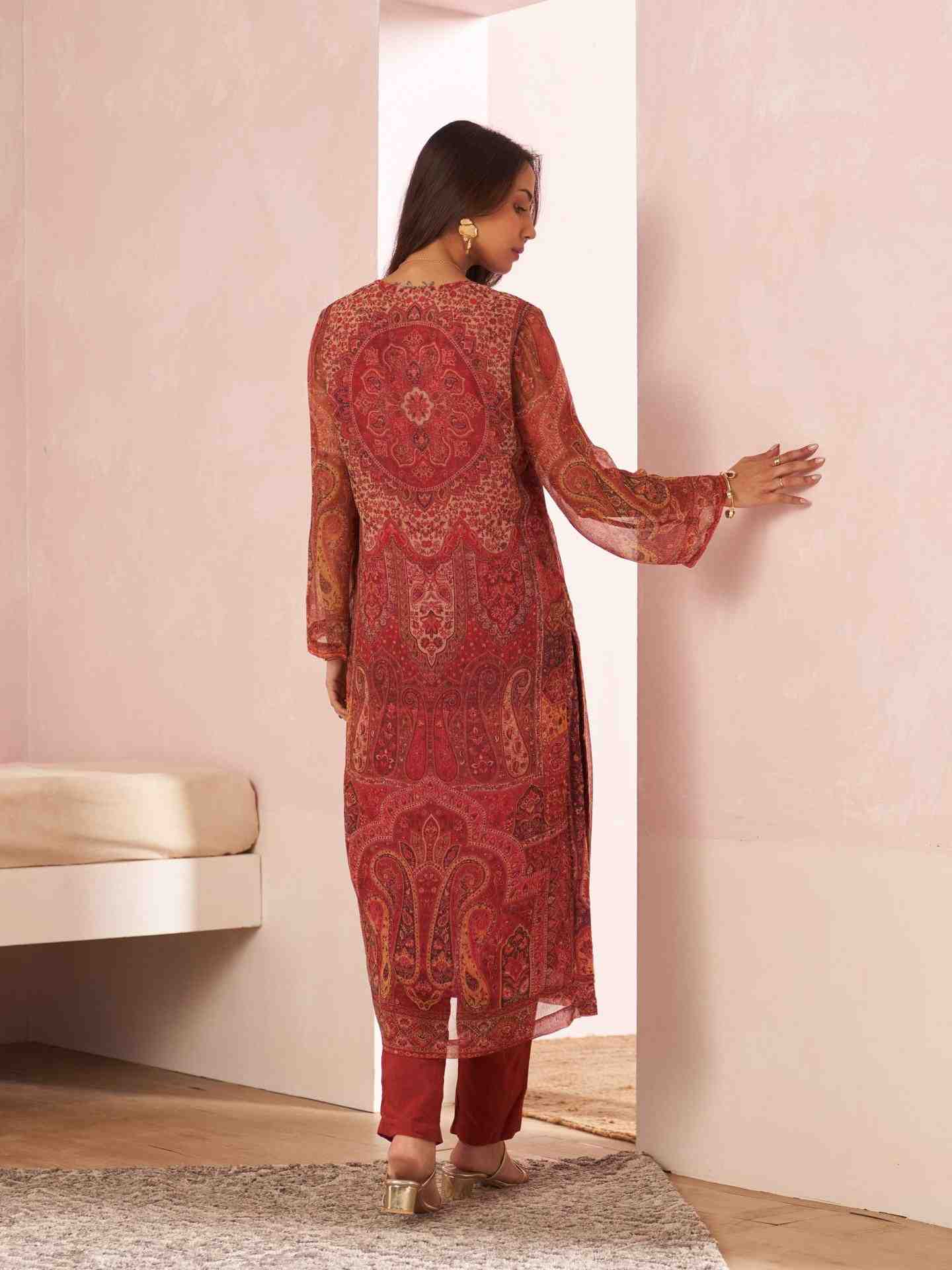 Red Tripti Suit