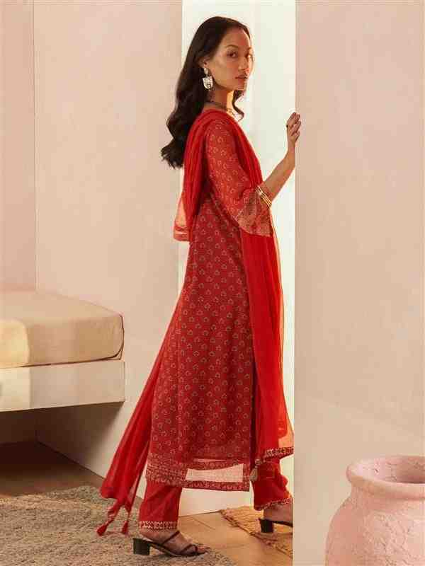 Brick Red Zaira Suit Set