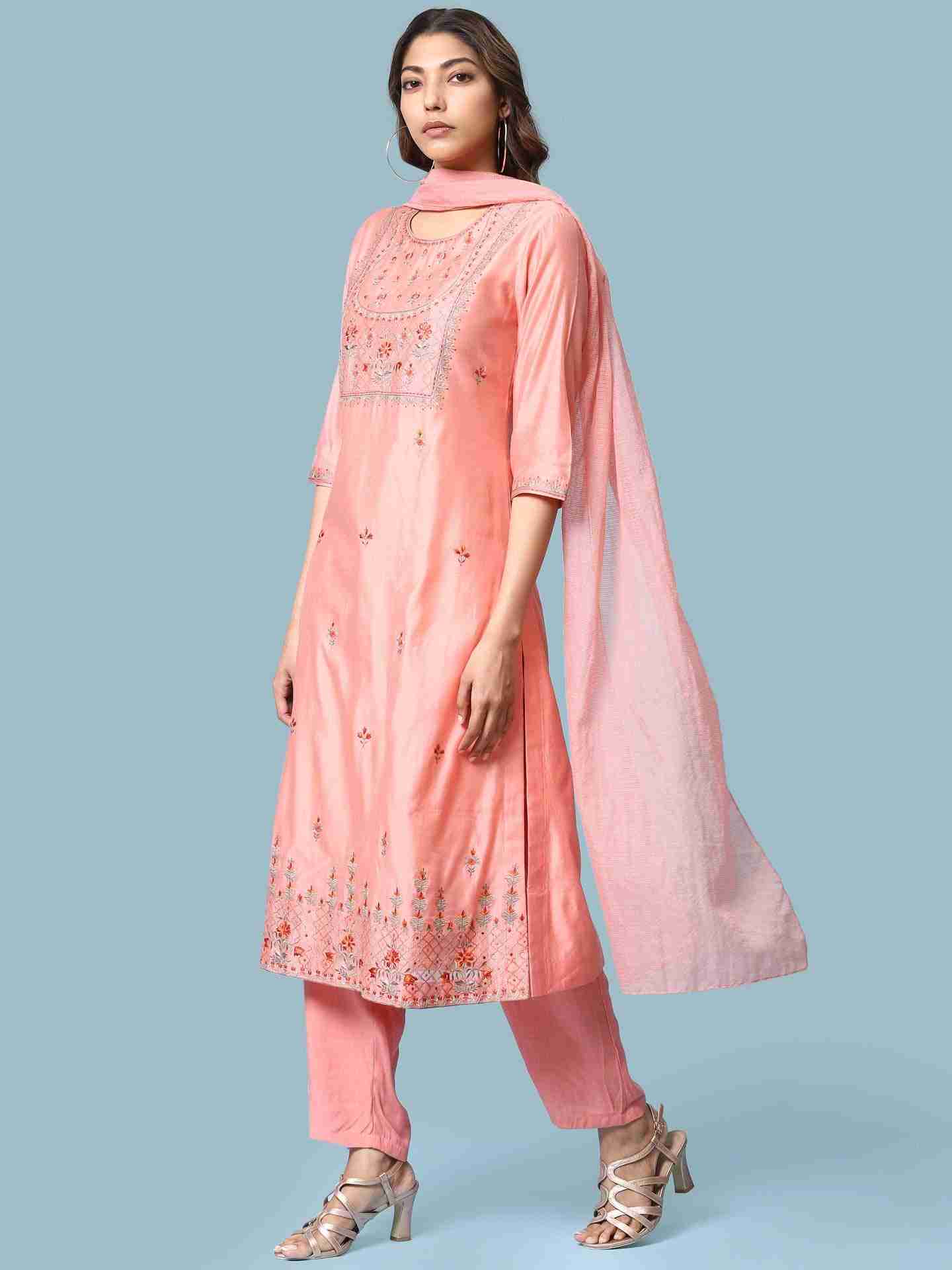 Peach Moah Suit Set