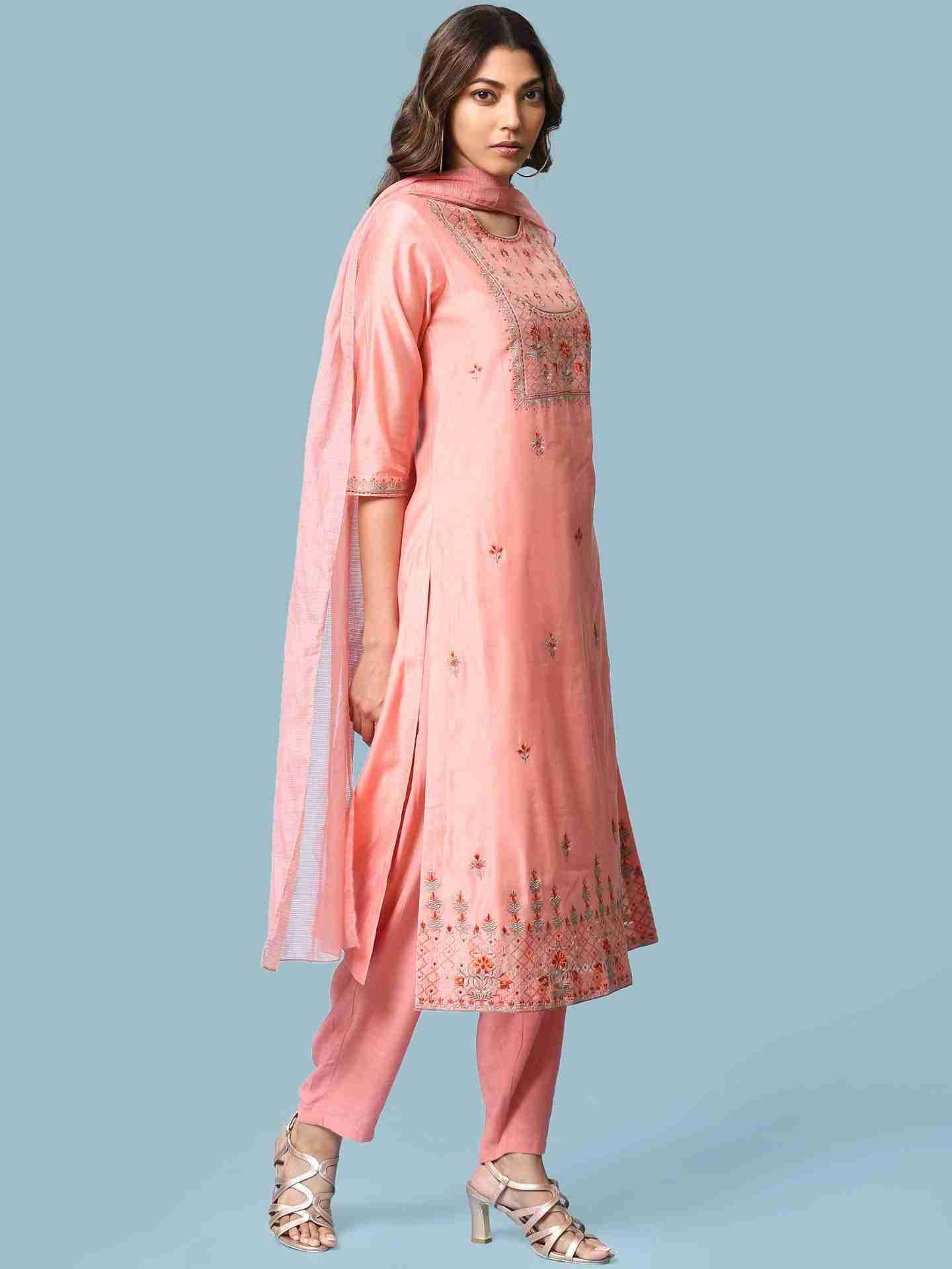 Peach Moah Suit Set