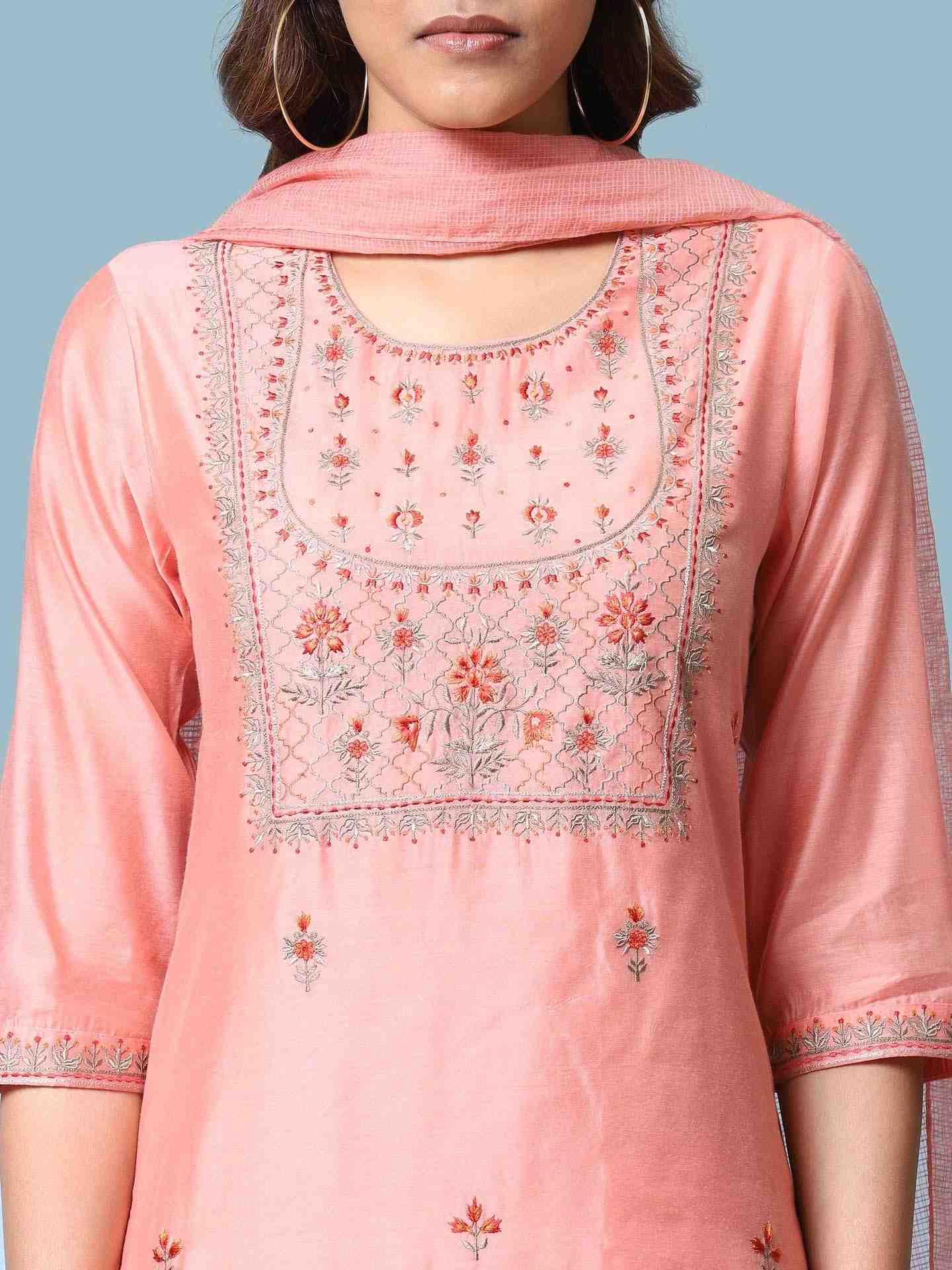 Peach Moah Suit Set