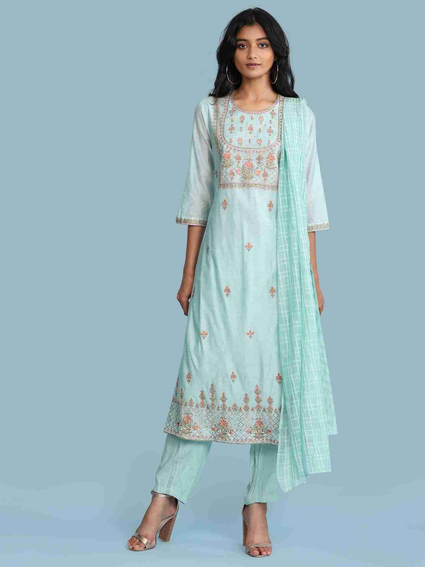 Sky Blue Moah Suit Set