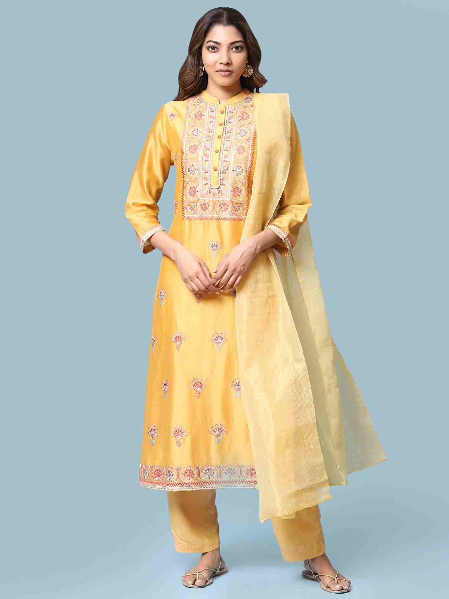 Yellow Shyra Suit Set