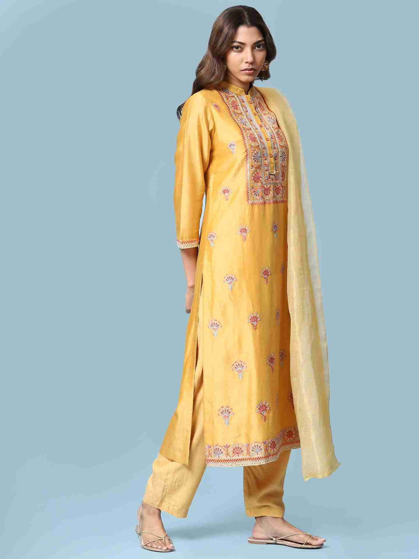 Yellow Shyra Suit Set