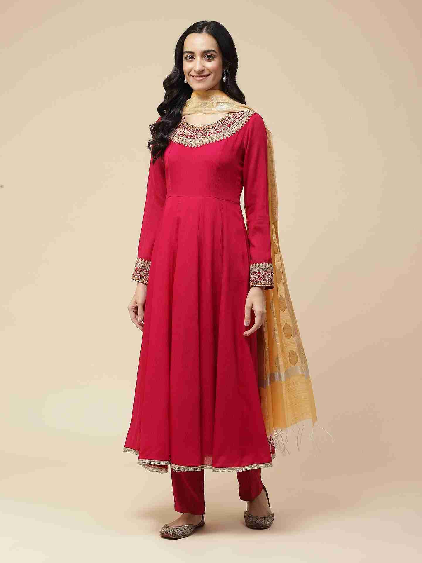 Maroon Aayat Anarkali Suit