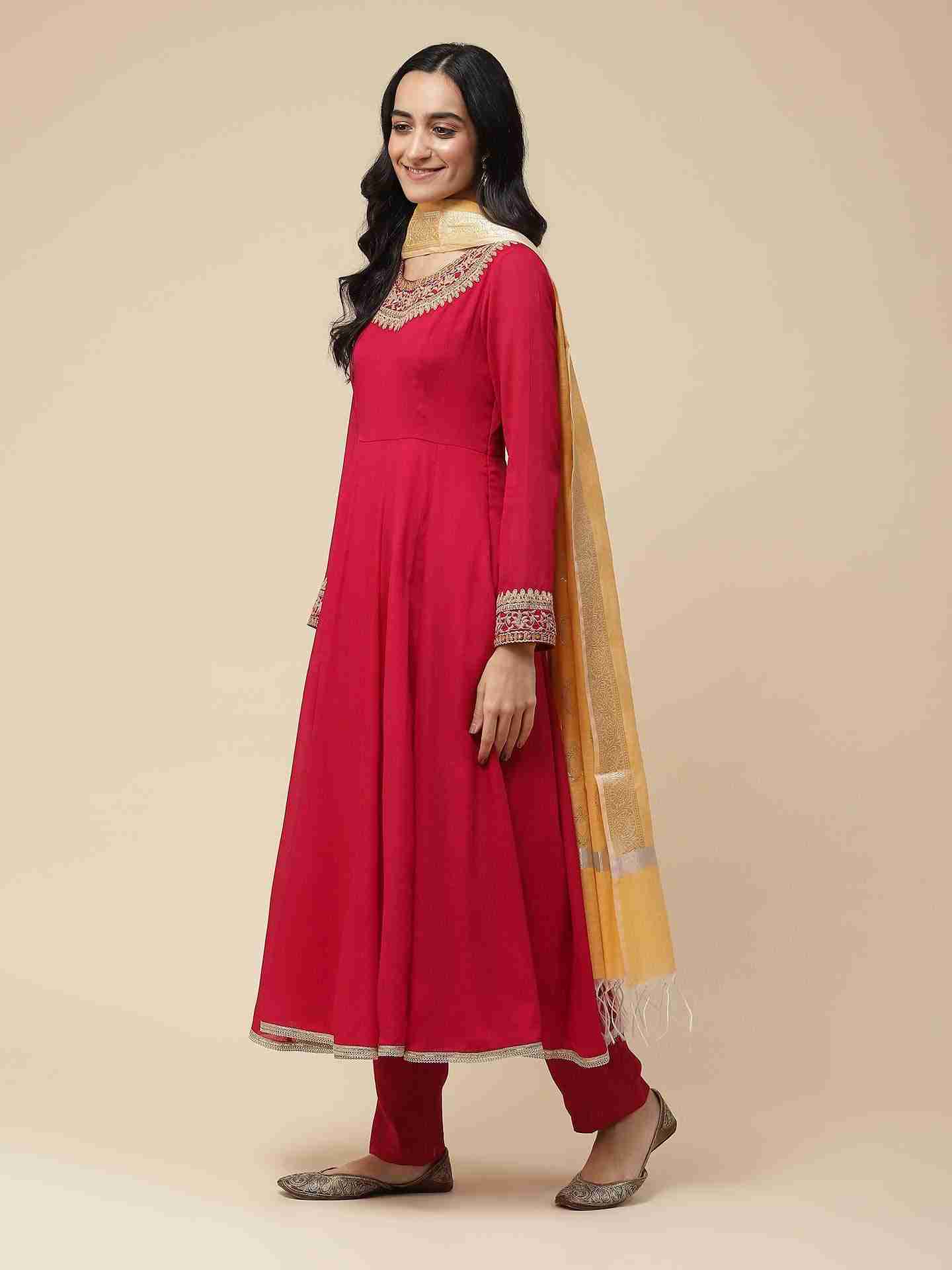 Maroon Aayat Anarkali Suit