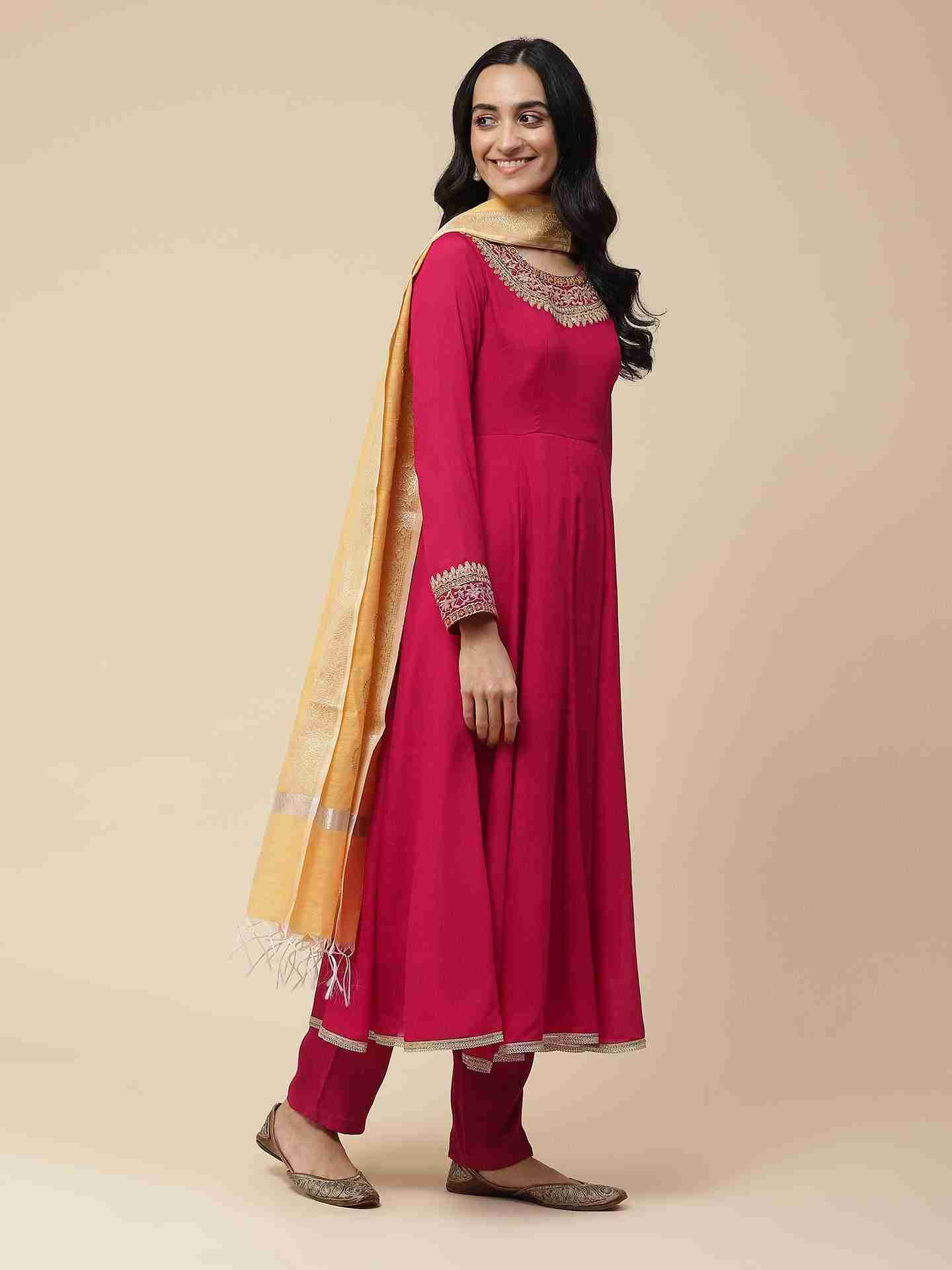 Maroon Aayat Anarkali Suit