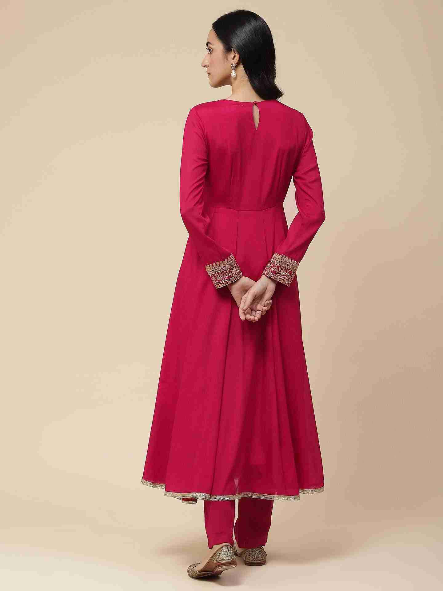 Maroon Aayat Anarkali Suit