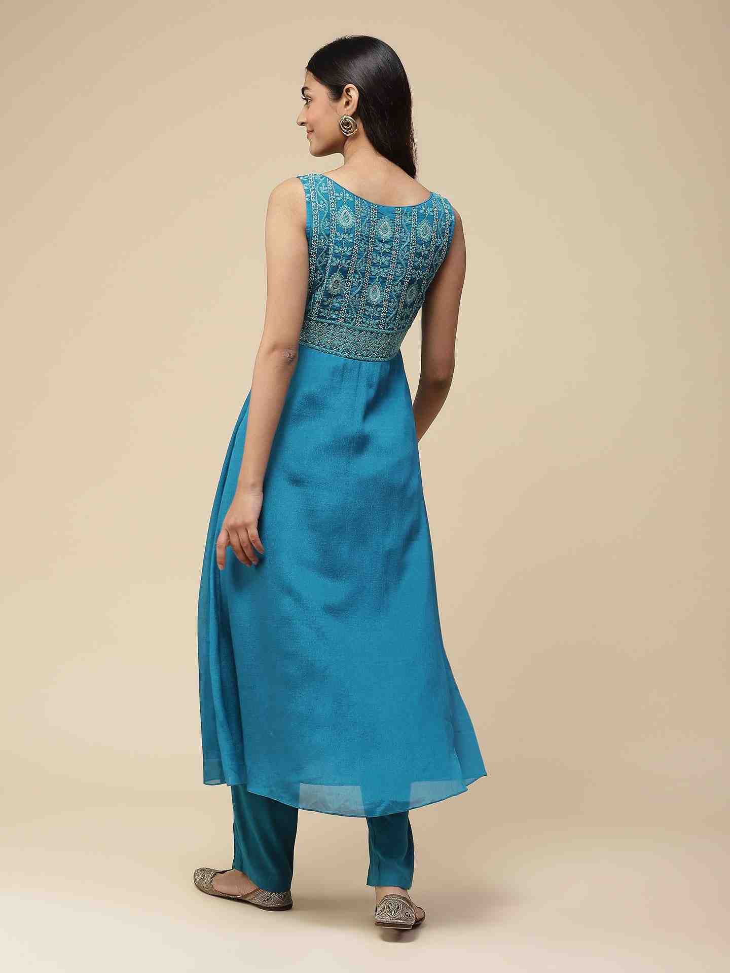 Blue Aayat Anarkali Suit