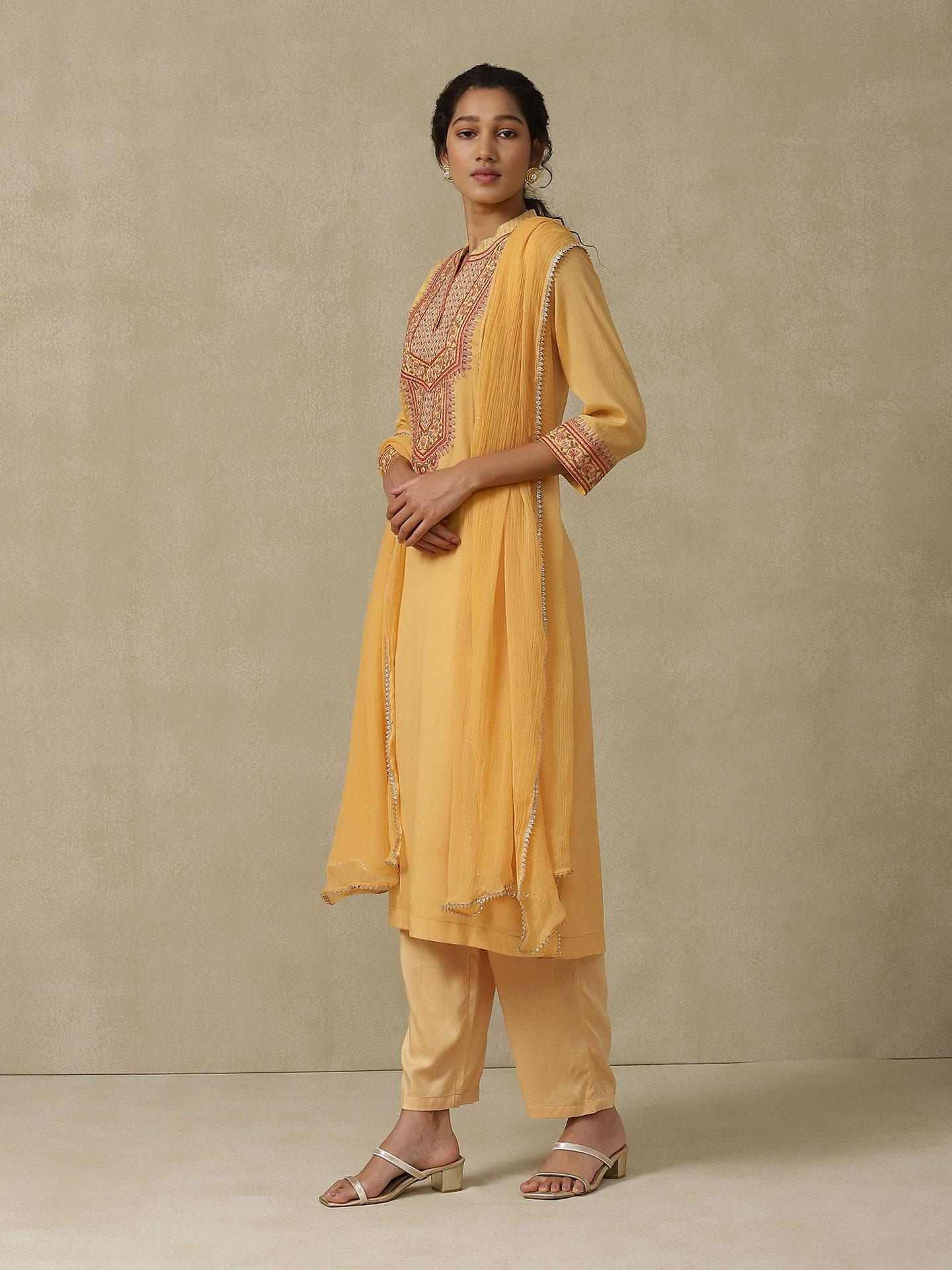 Yellow Sakura Suit Set
