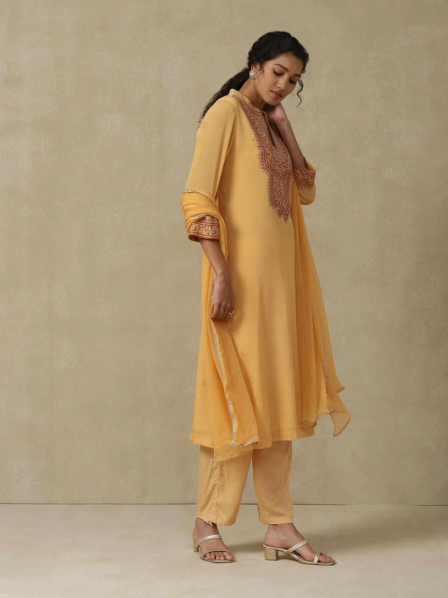 Yellow Sakura Suit Set