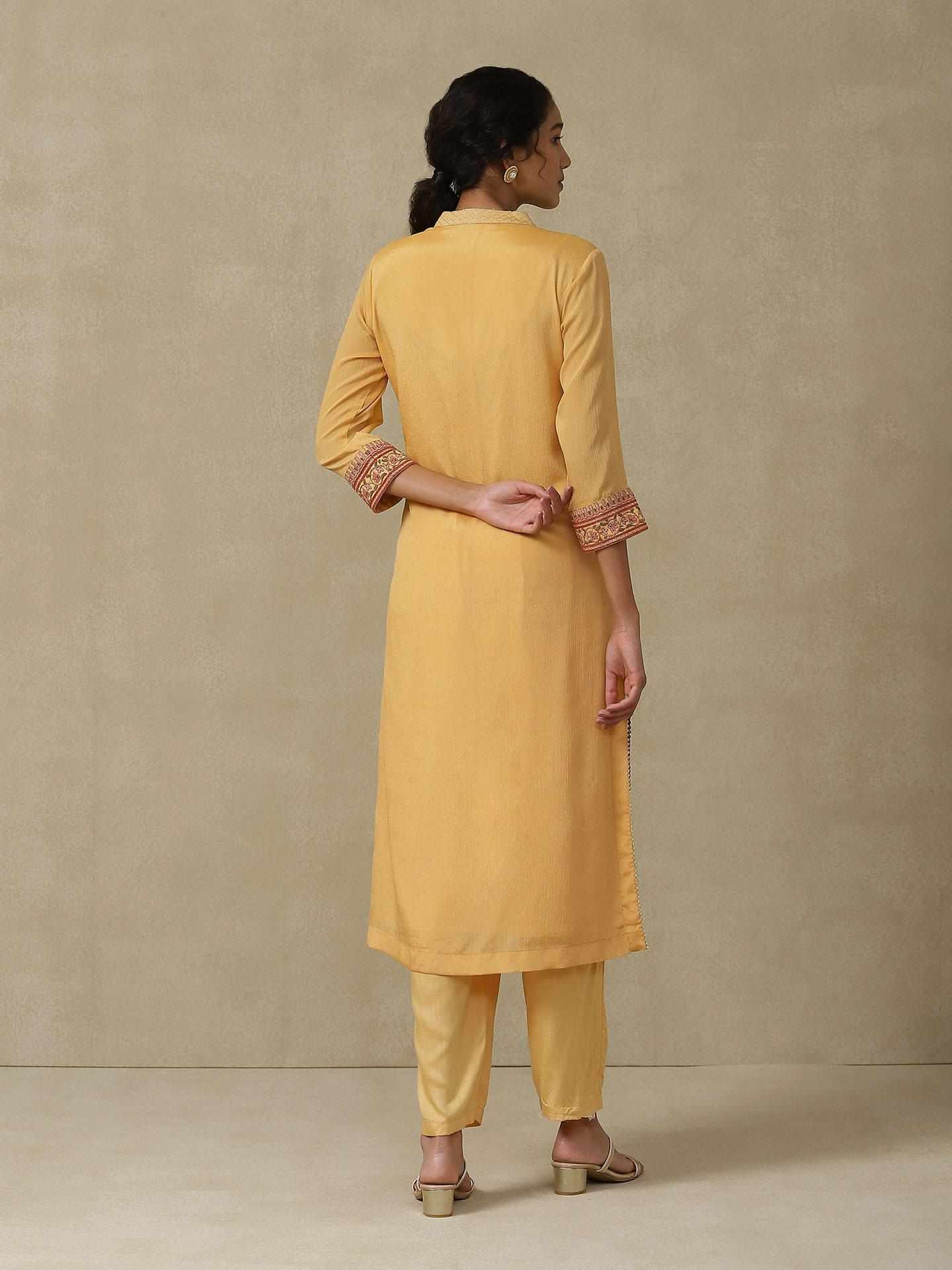 Yellow Sakura Suit Set