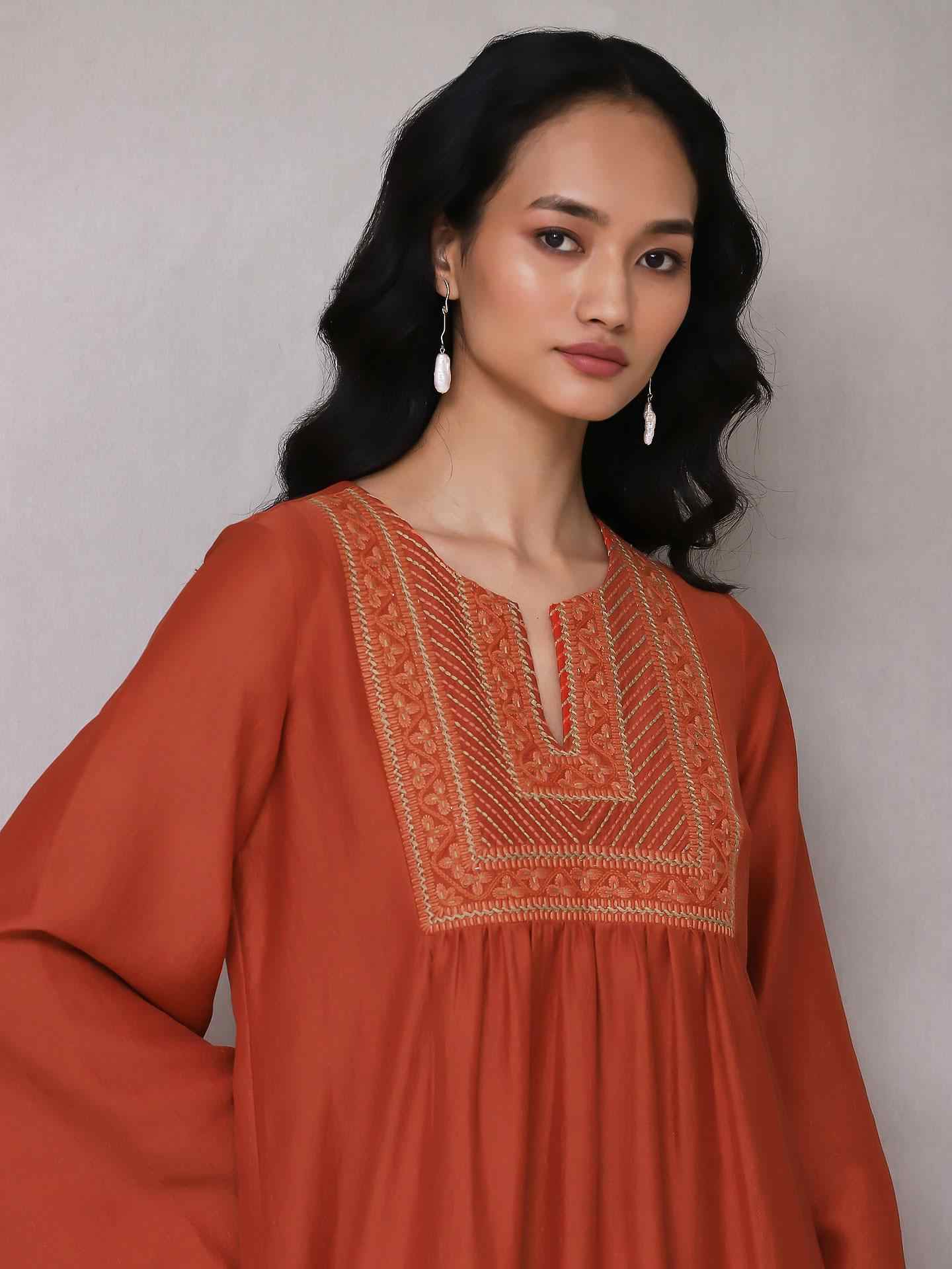 Coral Raisa Solid Suit Set