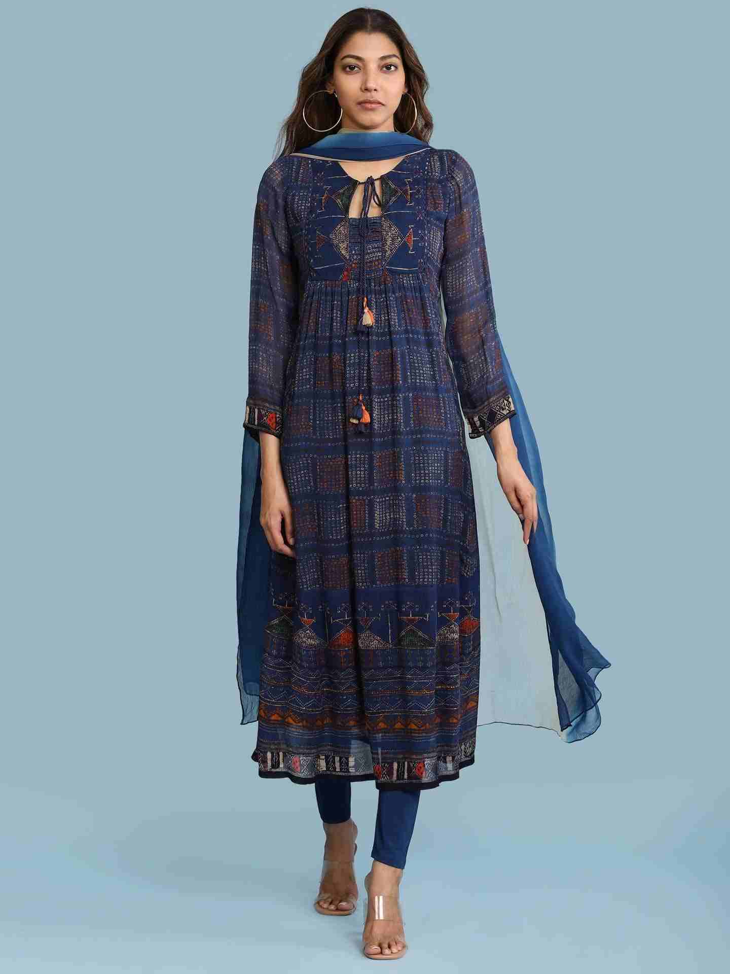 Blue Bahulika Suit Set