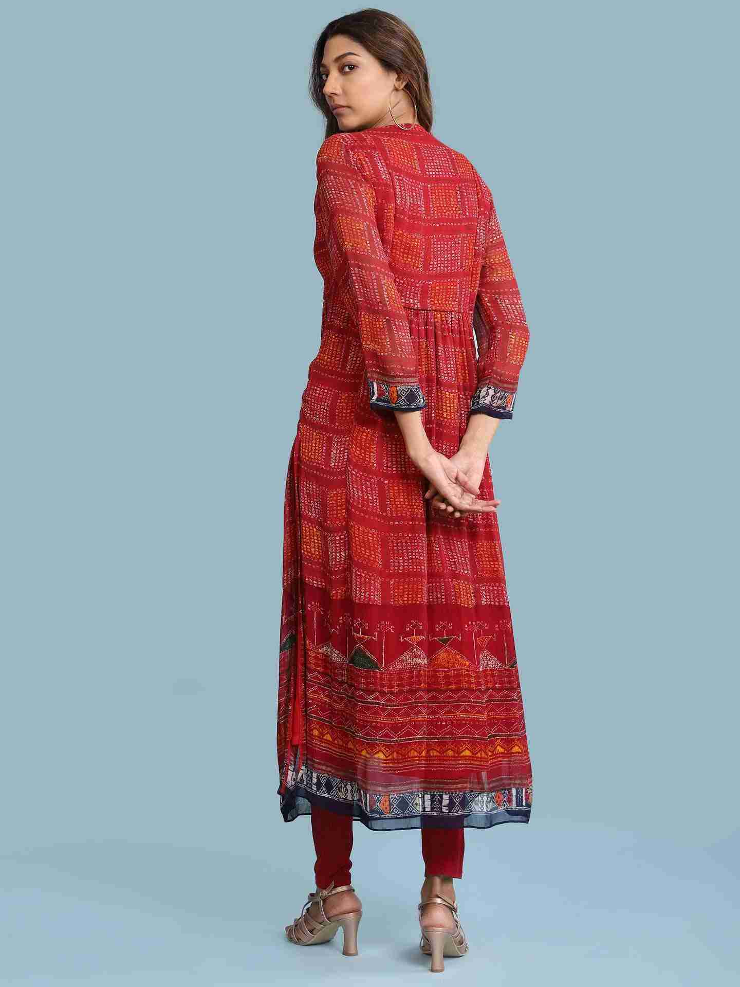 Red Bahulika Suit Set