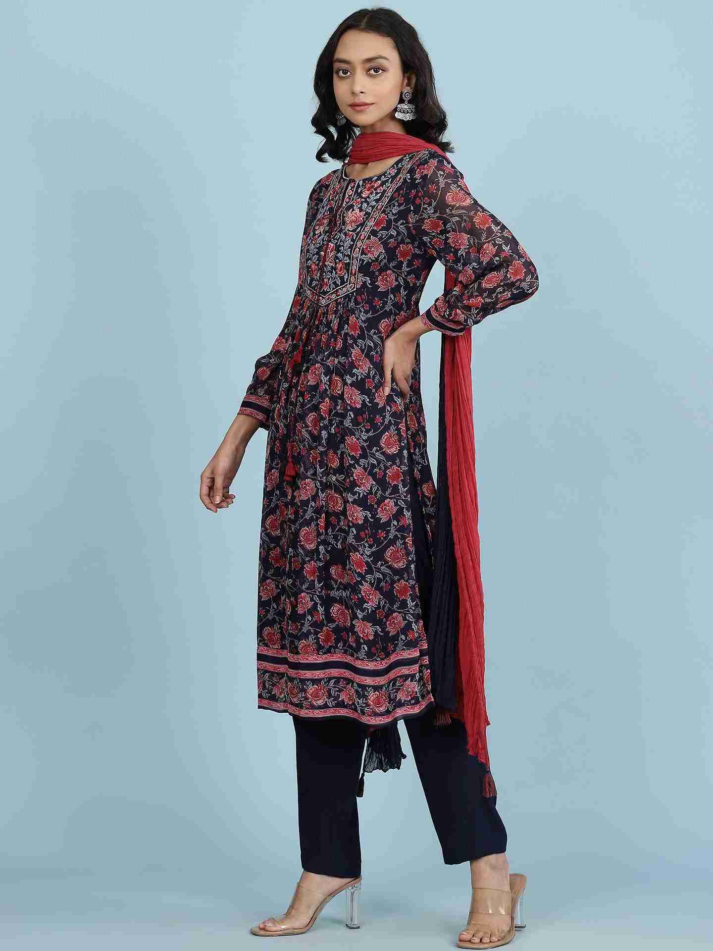 Blue Advika Suit Set