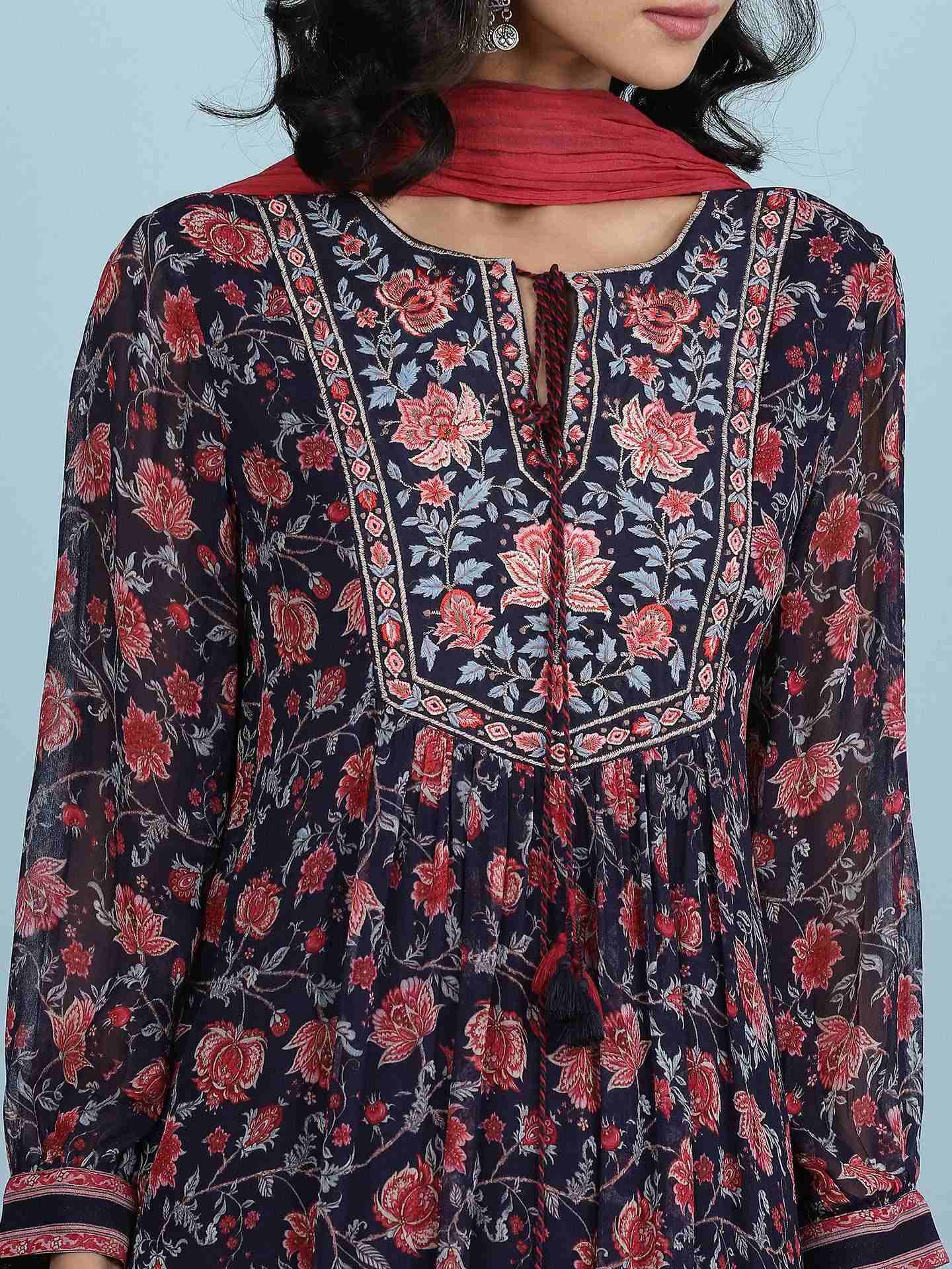 Blue Advika Suit Set