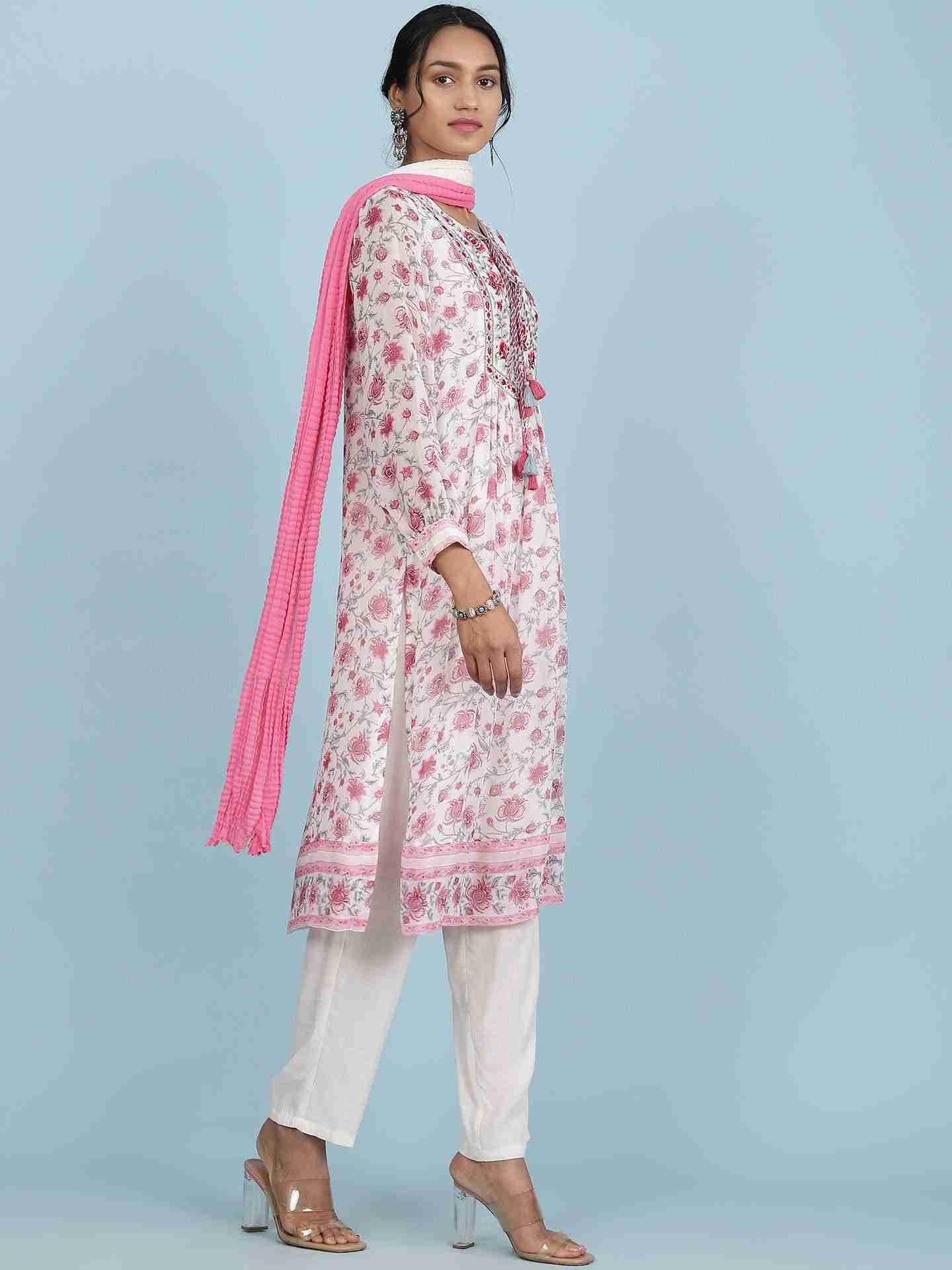 White Advika Suit Set