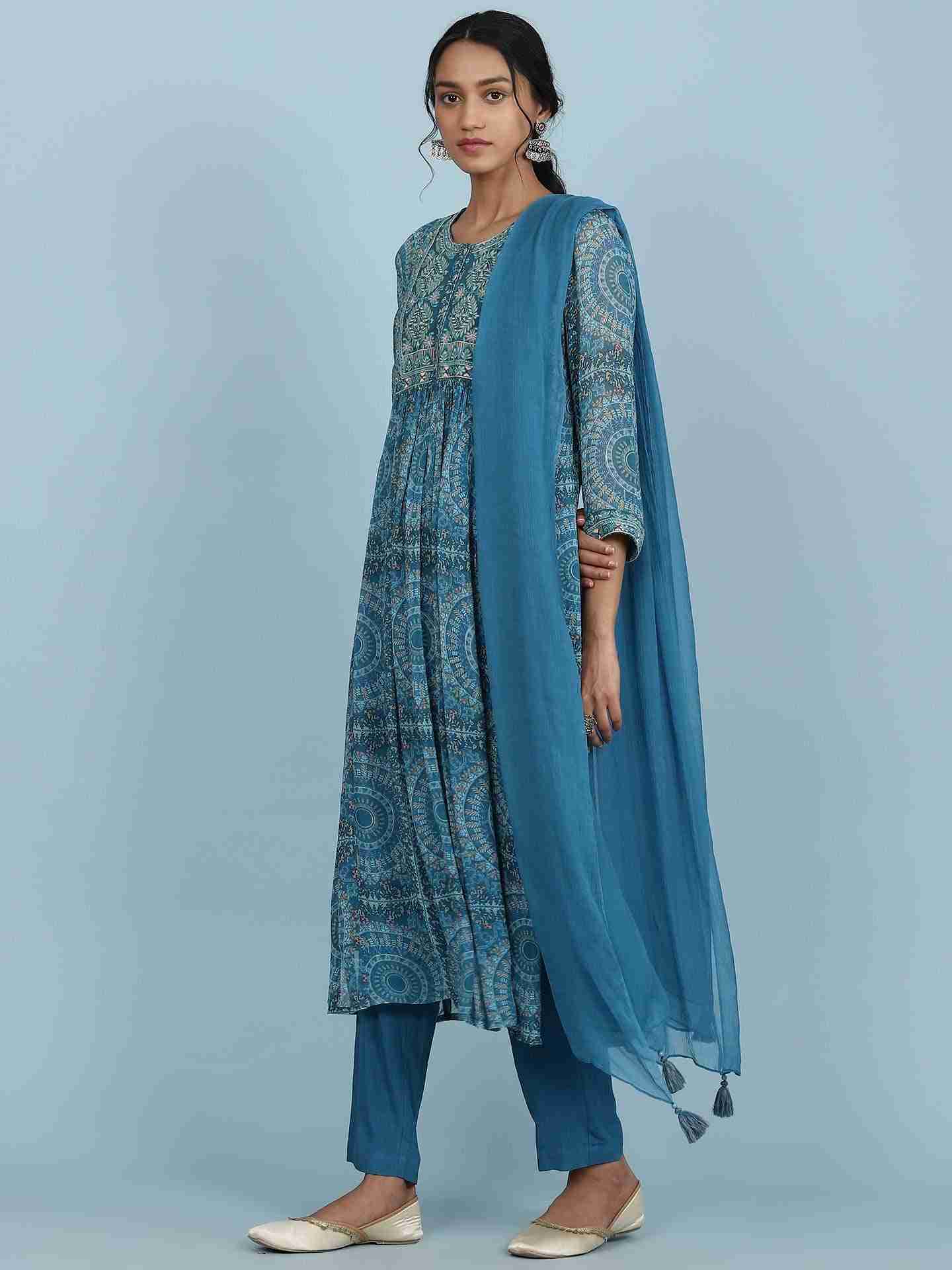Blue Alena Suit Set