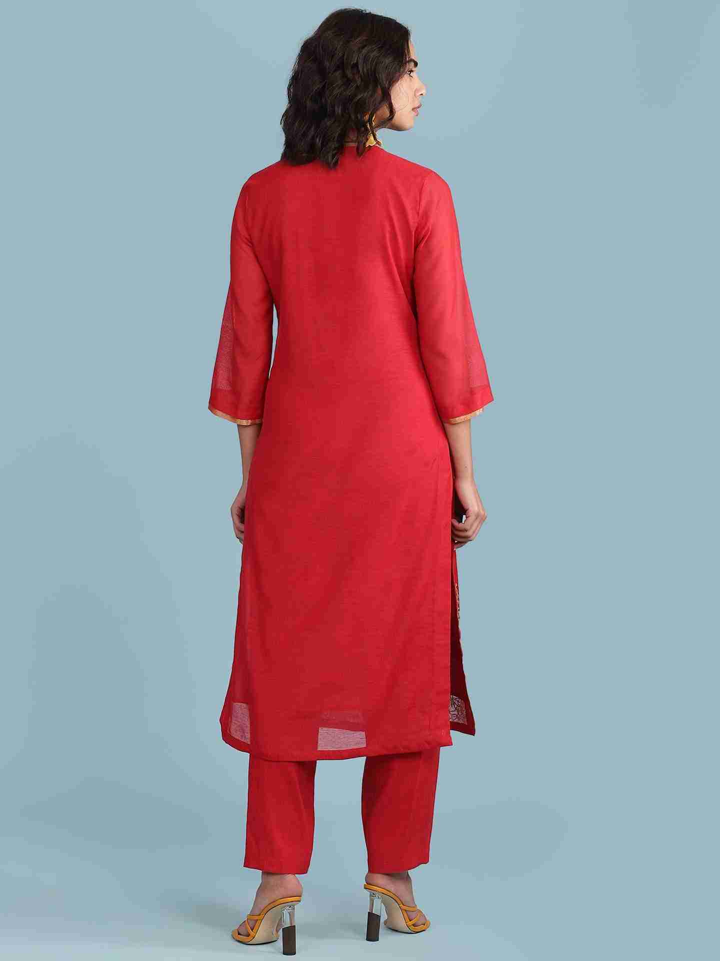 Red Natali Suit Set