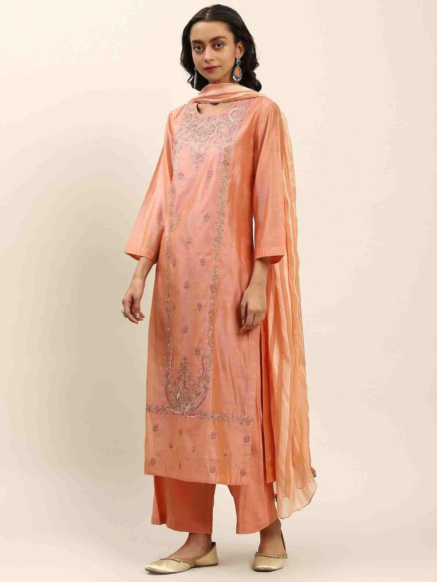Peach Banmala Suit Set